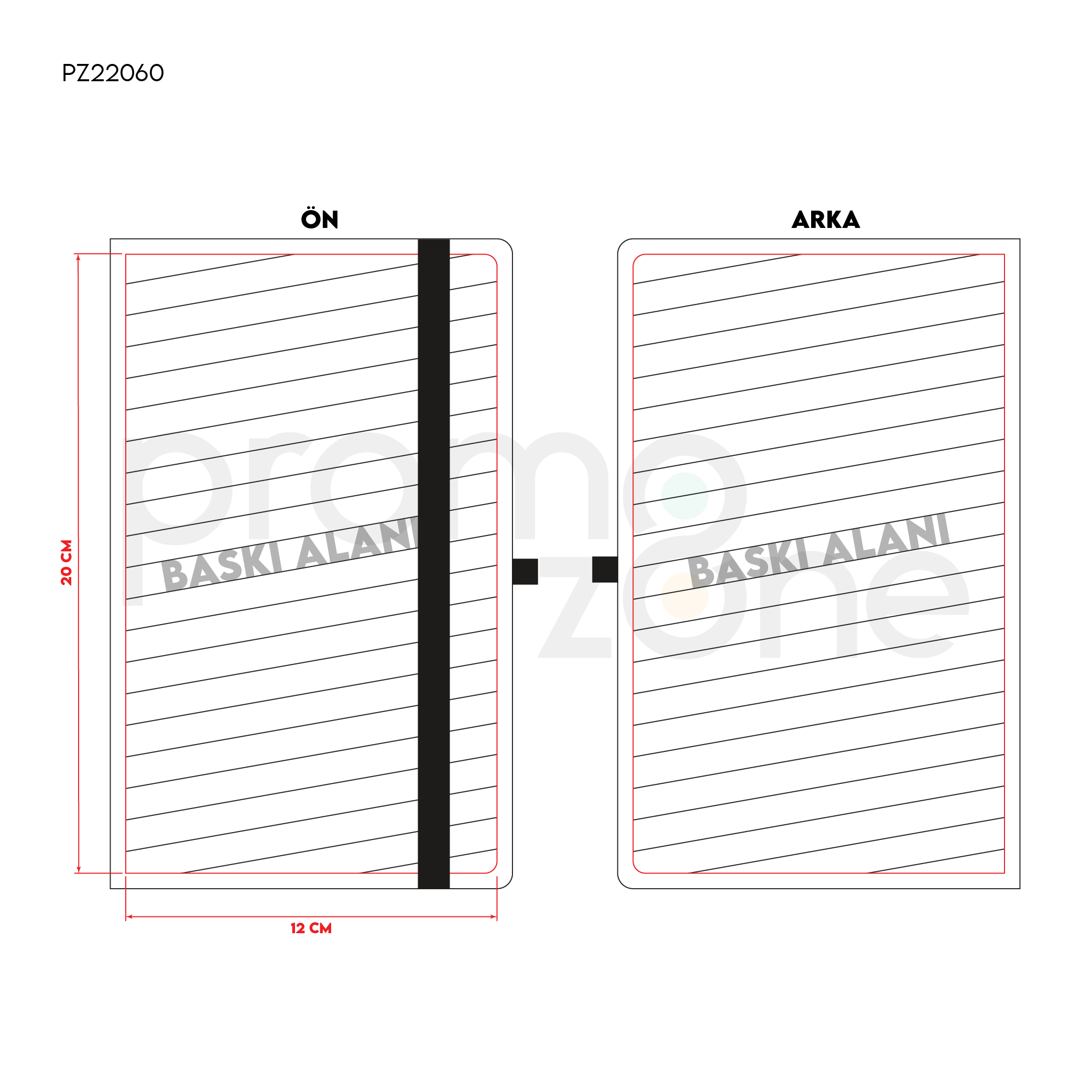 Termoderi Kapaklı Defter ( 13 x 21 cm ) Promozone