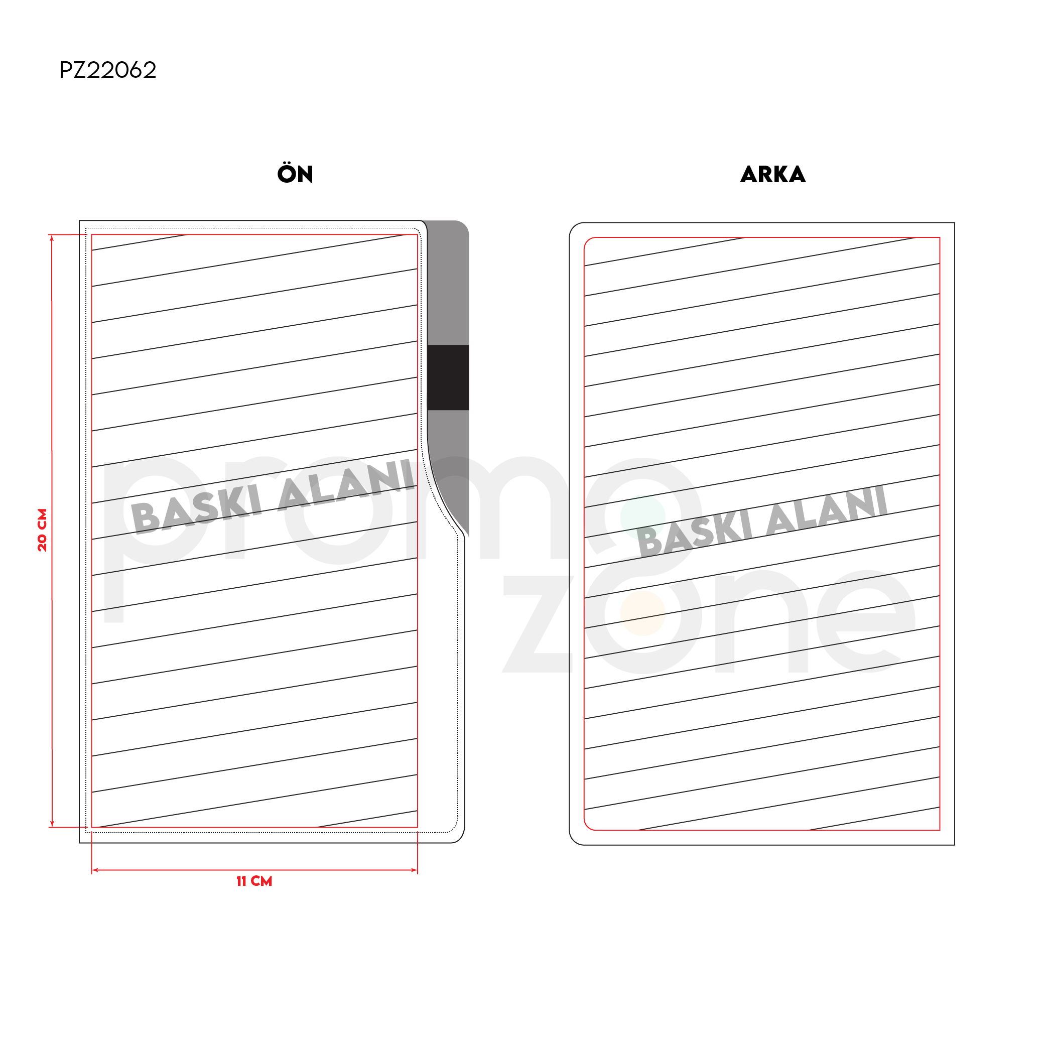 Termoderi Kapaklı Defter ( 13 x 21 cm ) Promozone