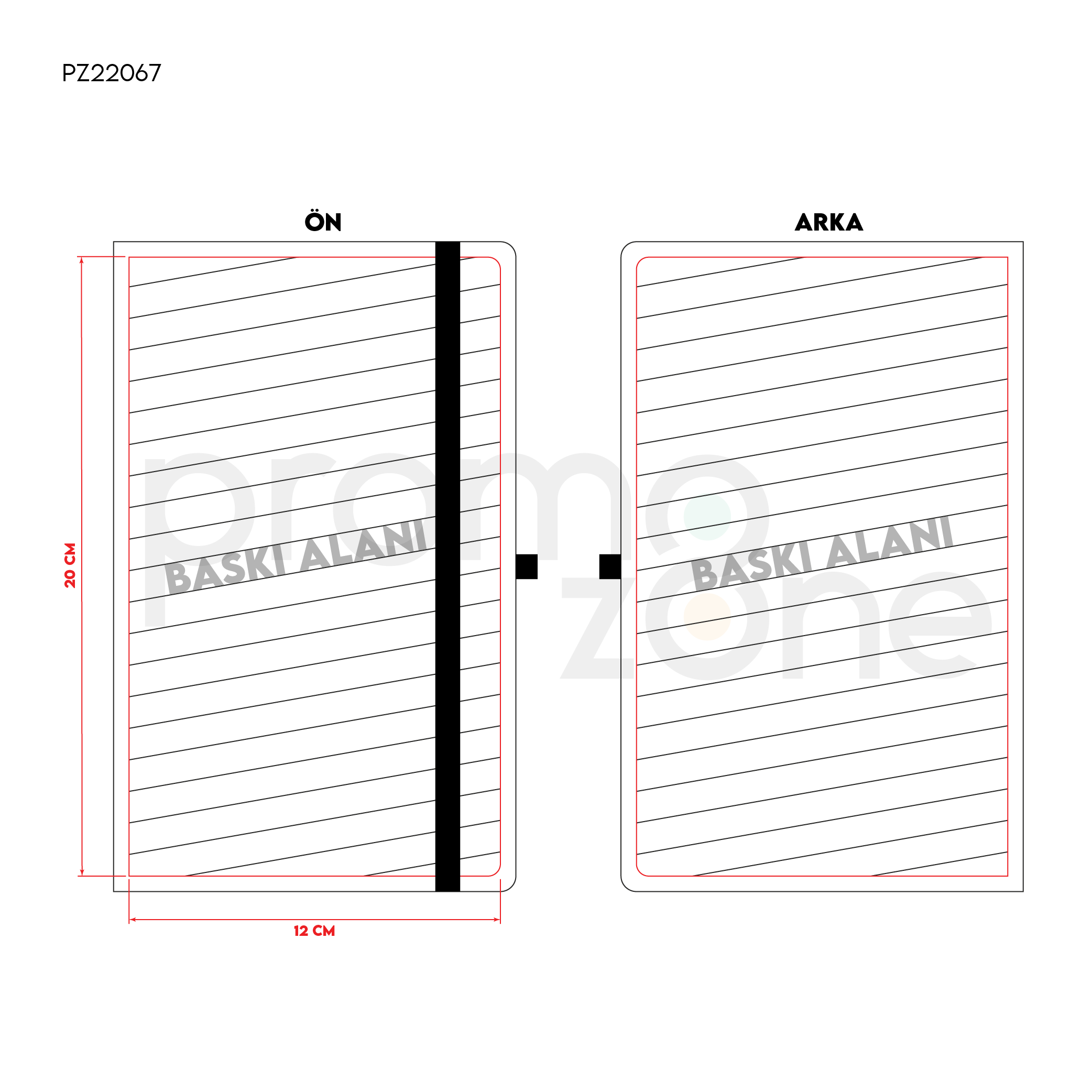 Termo Deri Defter 13 x 21 cm Promozone