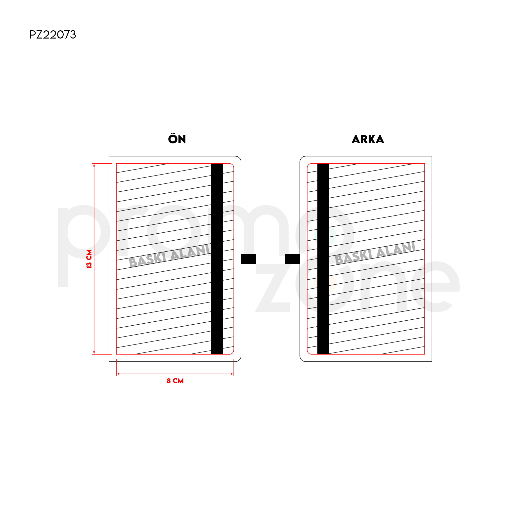 Kraft Sert Kapak Defter ( 9 x 14 cm ) Promozone