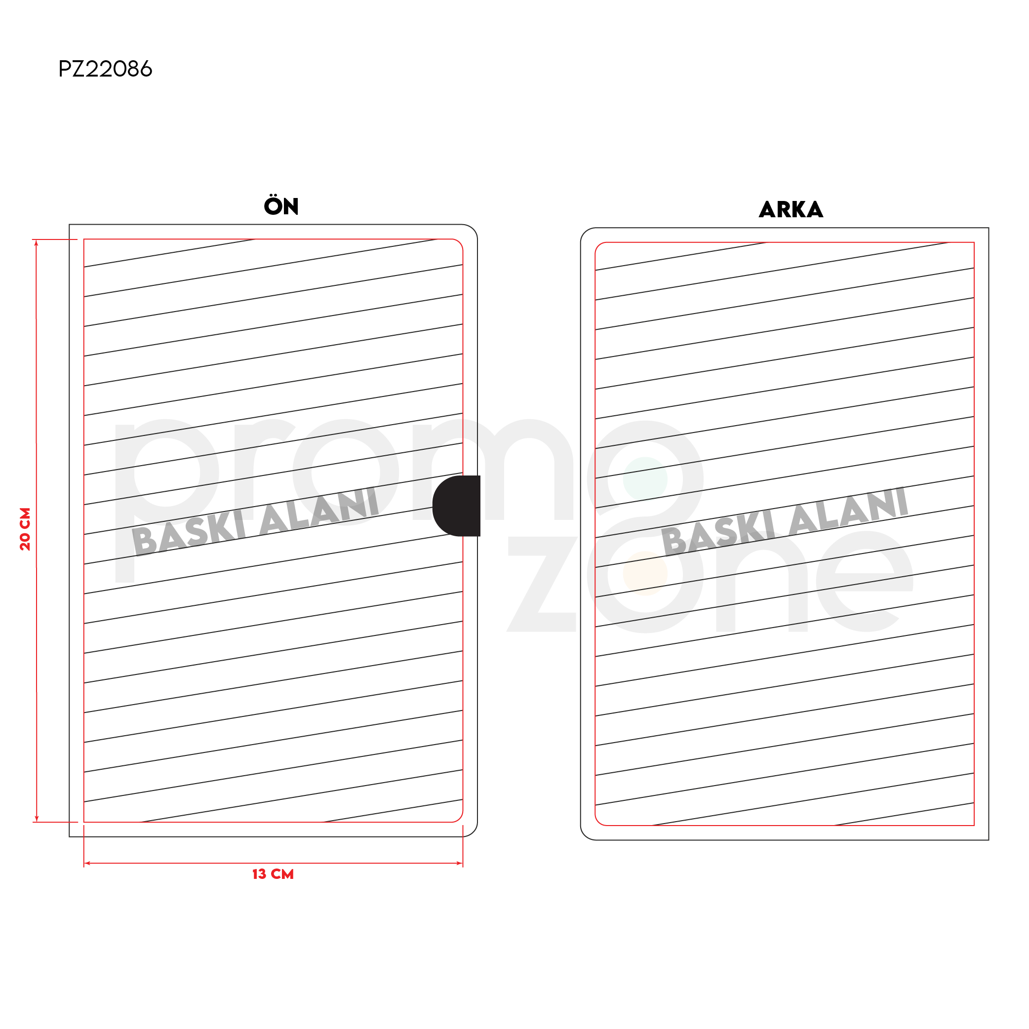 14 x 21 cm Termo Deri Kapaklı Tarihsiz Defter, 224 Sayfa, 80gr. Ivory Çizgili İç Kağıt, Metal Kilit, Kenarları Boyalı Promozone