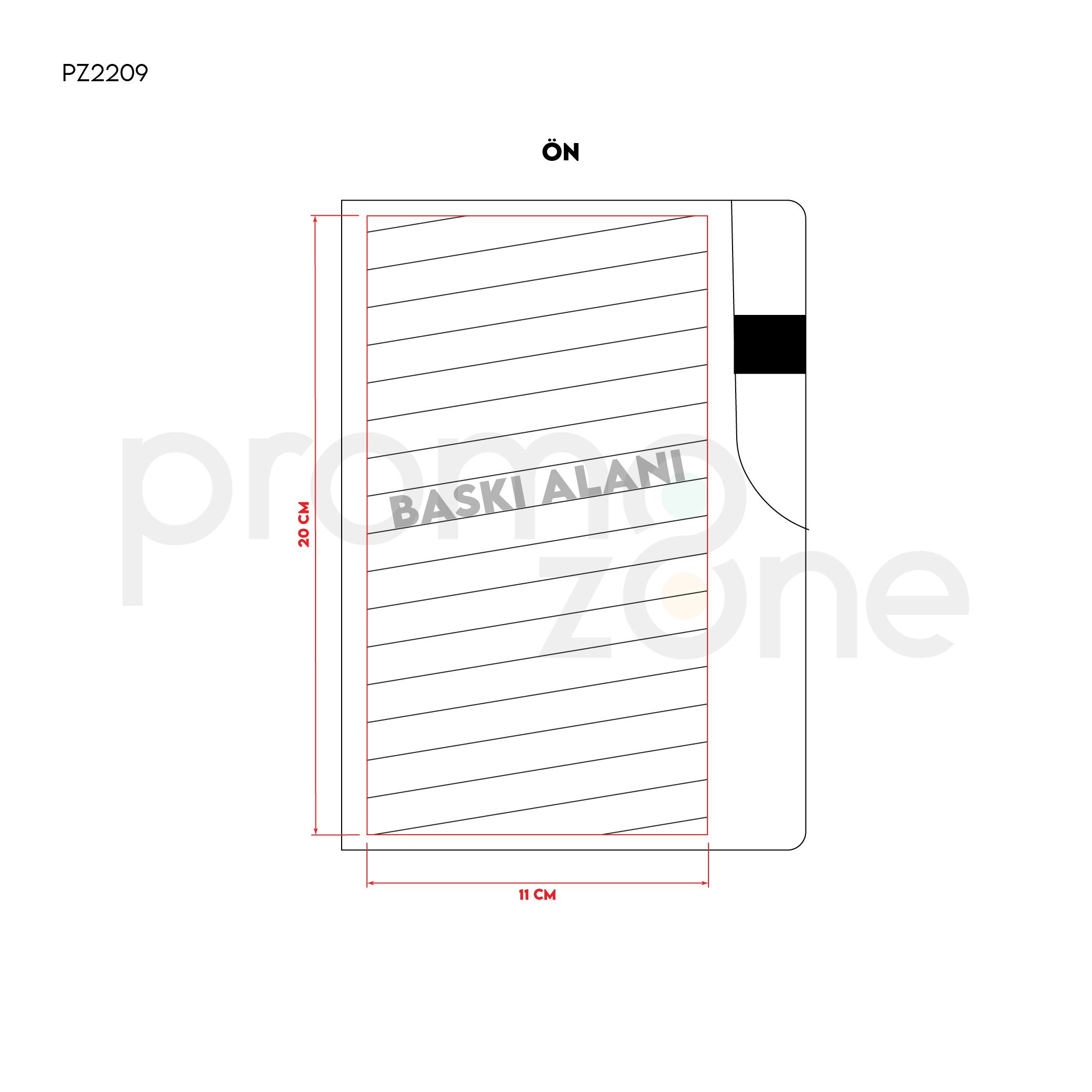15x21 cm Termo Deri Tarihsiz Defter EKONOMİK 55 GR Holmen İç Kağıt Promozone