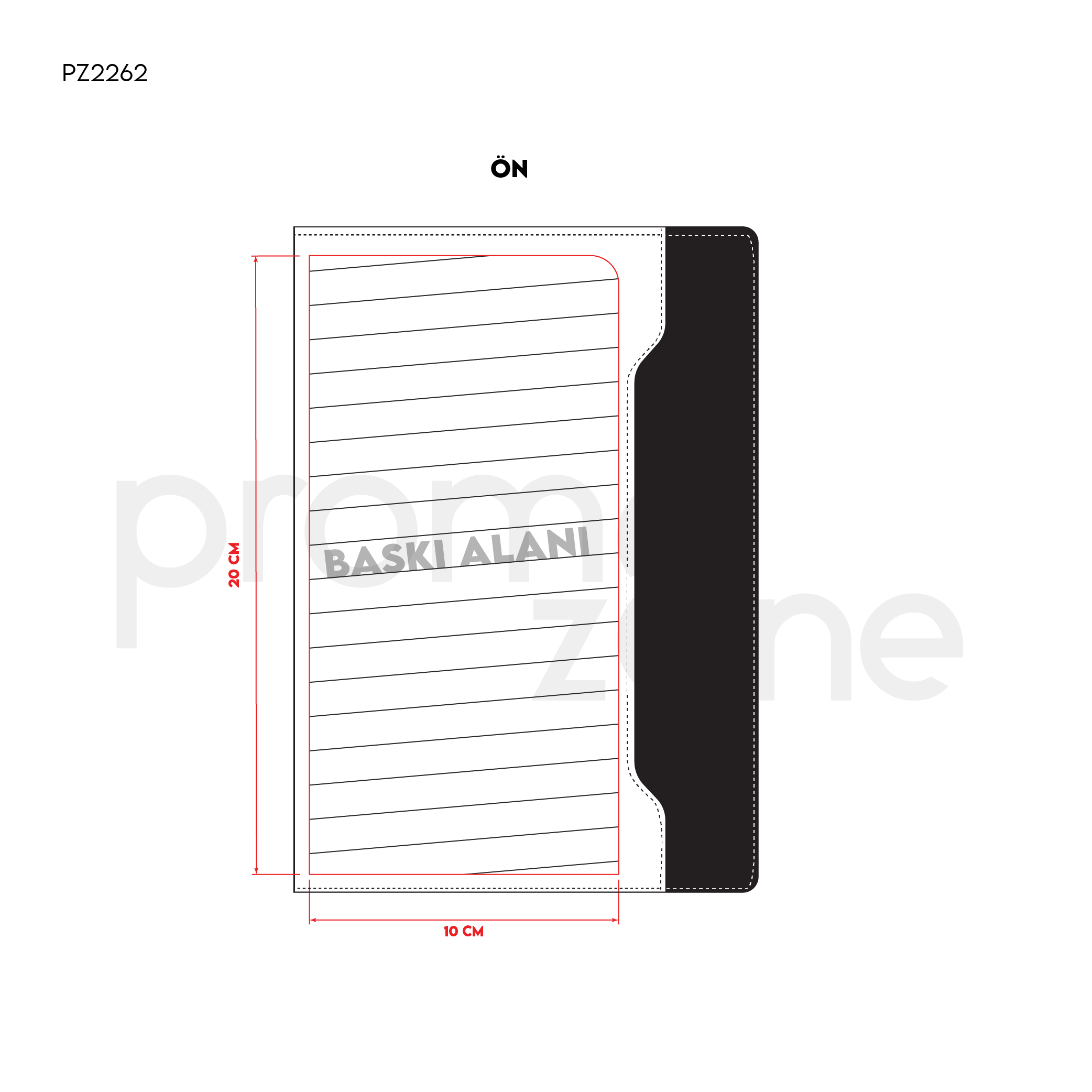 15X21,5 Tarihsiz Defter Promozone