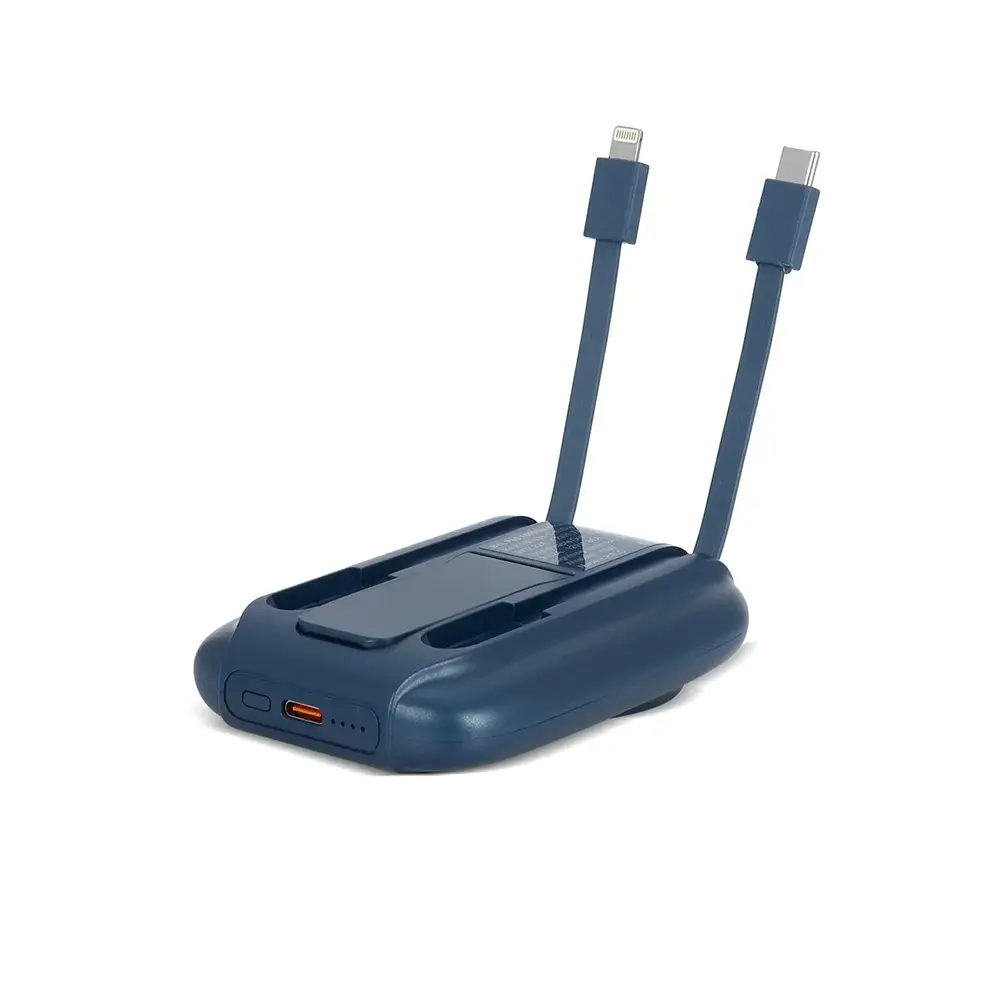 10000 mAh Magsafe Hızlı Şarj Özellikli Dahili Kablolu Powerbank - Logo Baskılı Promozone