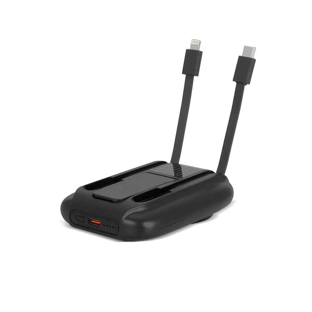 10000 mAh Magsafe Hızlı Şarj Özellikli Dahili Kablolu Powerbank - Logo Baskılı Promozone