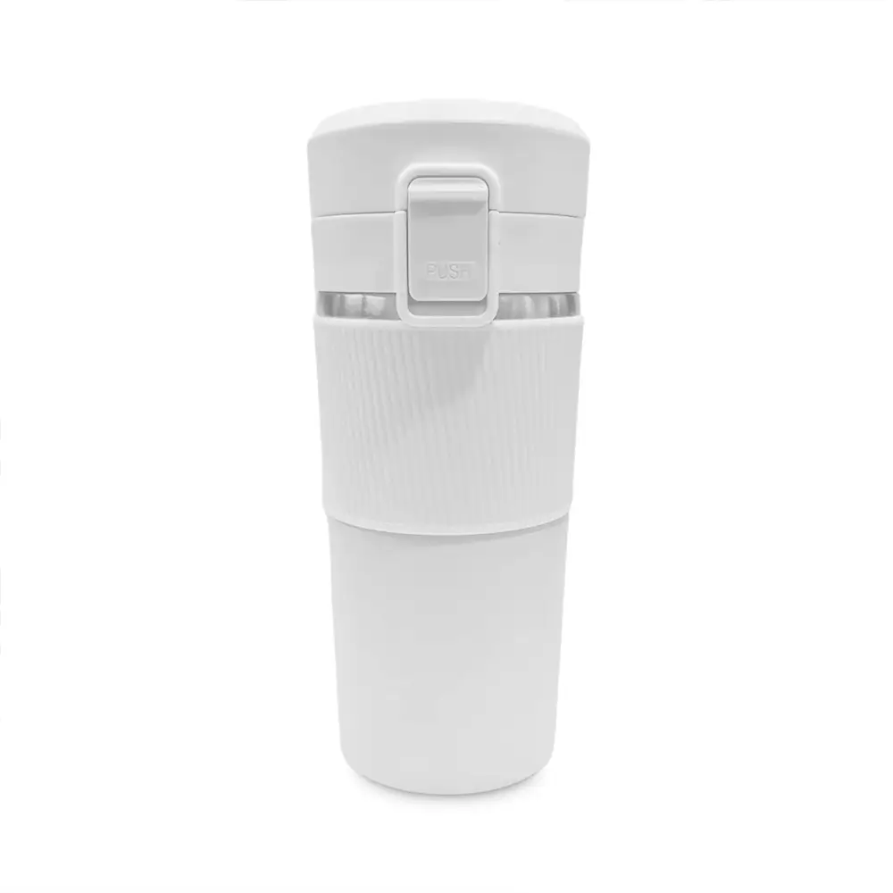 400 ml Süzgeçli Kilit Kapalı Paslanmaz Çelik Termos - Logo Baskılı