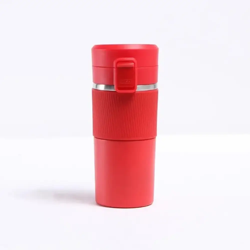 400 ml Süzgeçli Kilit Kapalı Paslanmaz Çelik Termos - Logo Baskılı