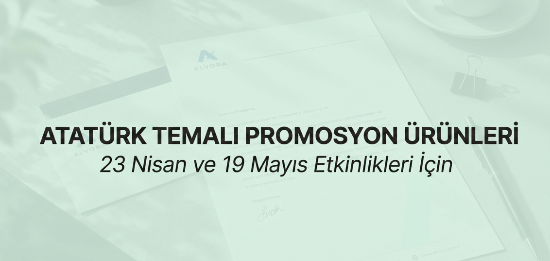23 Nisan ve 19 Mayıs Etkinlikleri İçin Atatürk Temalı  Ürünler