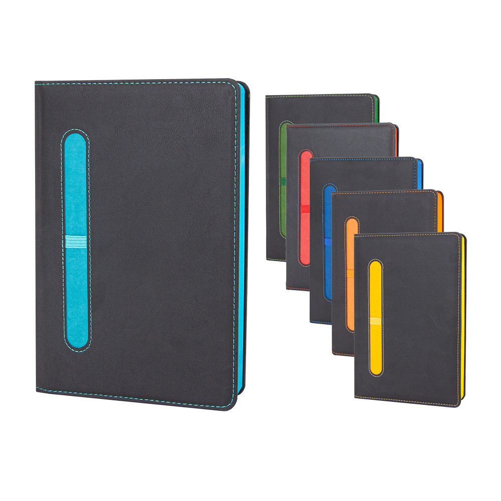 15 x 21 cm Termo Deri Kapaklı Defter 224 Sayfa 70 gr Ivory Krem Çizgili Kenar Boyalı Lazer Kazımalı (Kenar Renk Efektli) Promozone