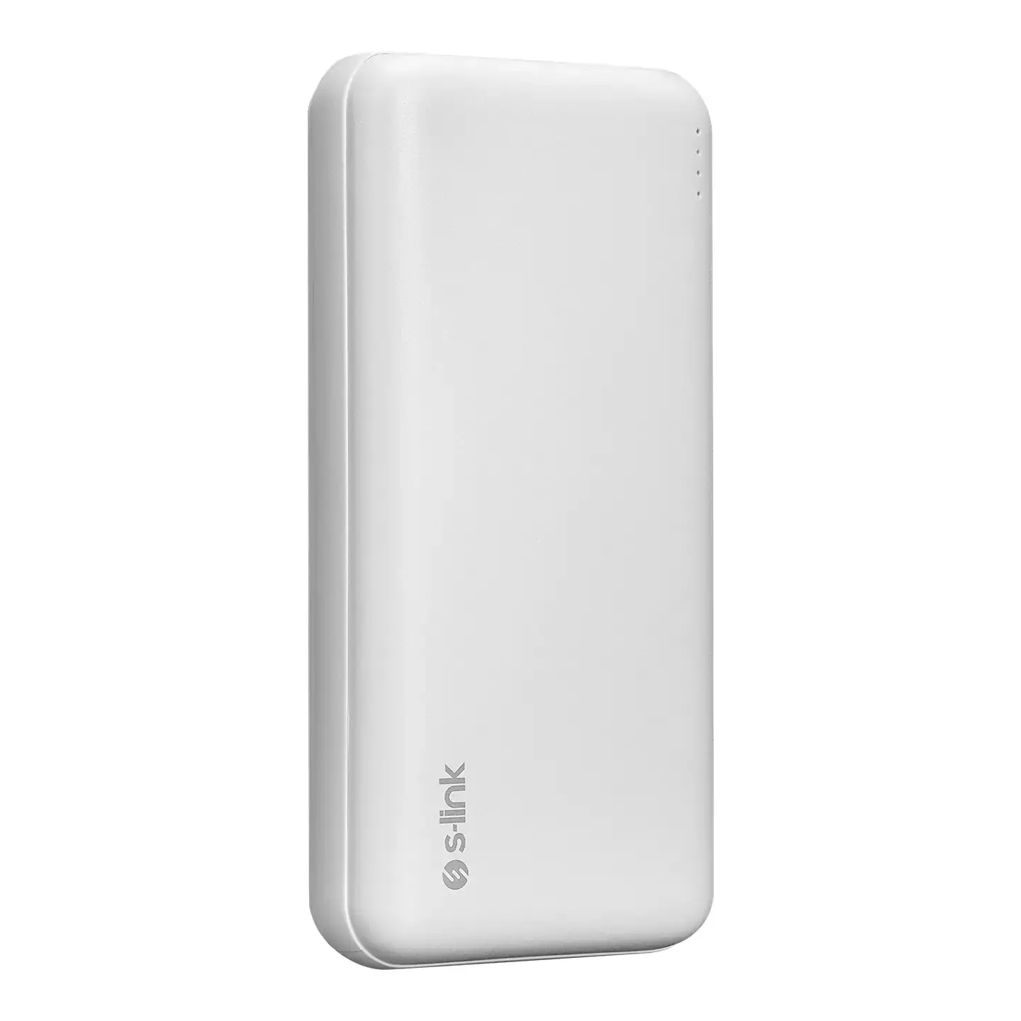 S-link G205 20000mAh Micro+Type-C+USB 18W Beyaz Taşınabilir Pil Şarj Cihazı Powerbank Promozone
