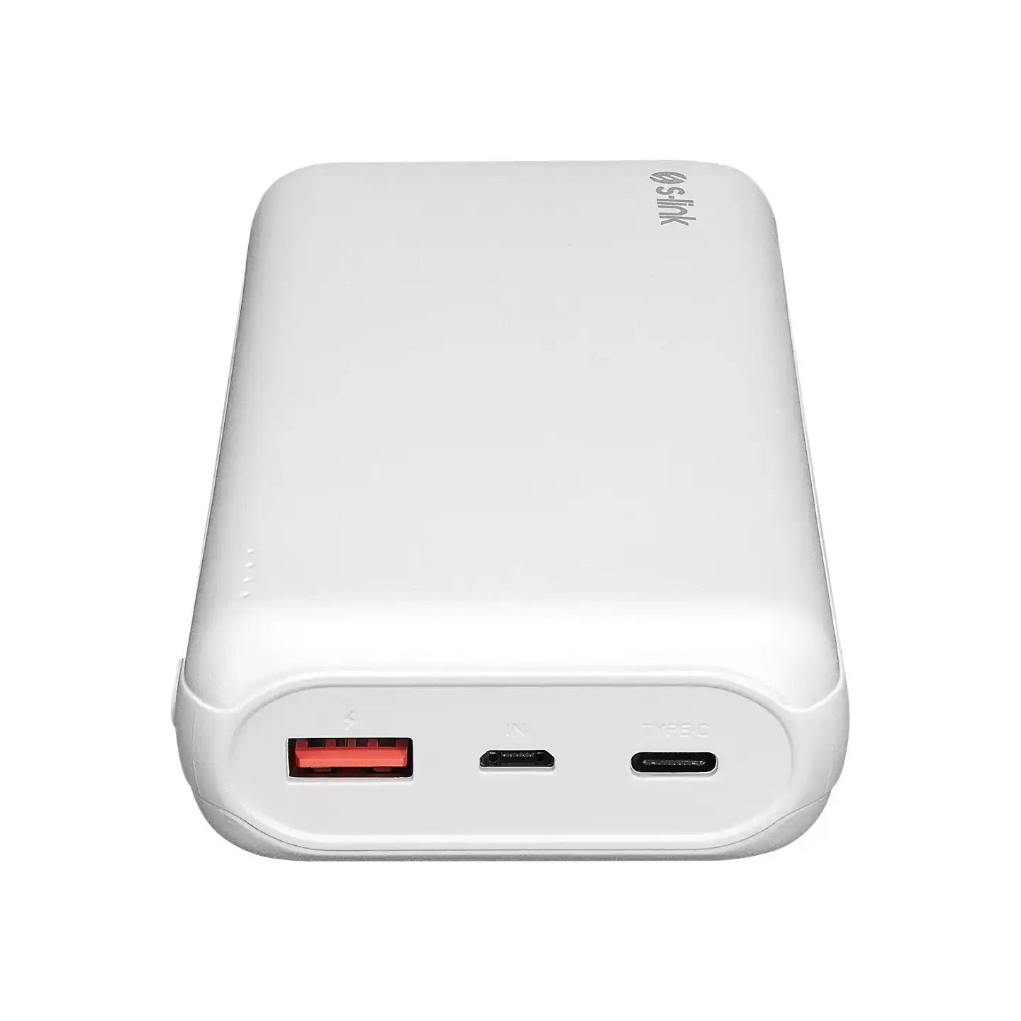 S-link G205 20000mAh Micro+Type-C+USB 18W Beyaz Taşınabilir Pil Şarj Cihazı Powerbank Promozone