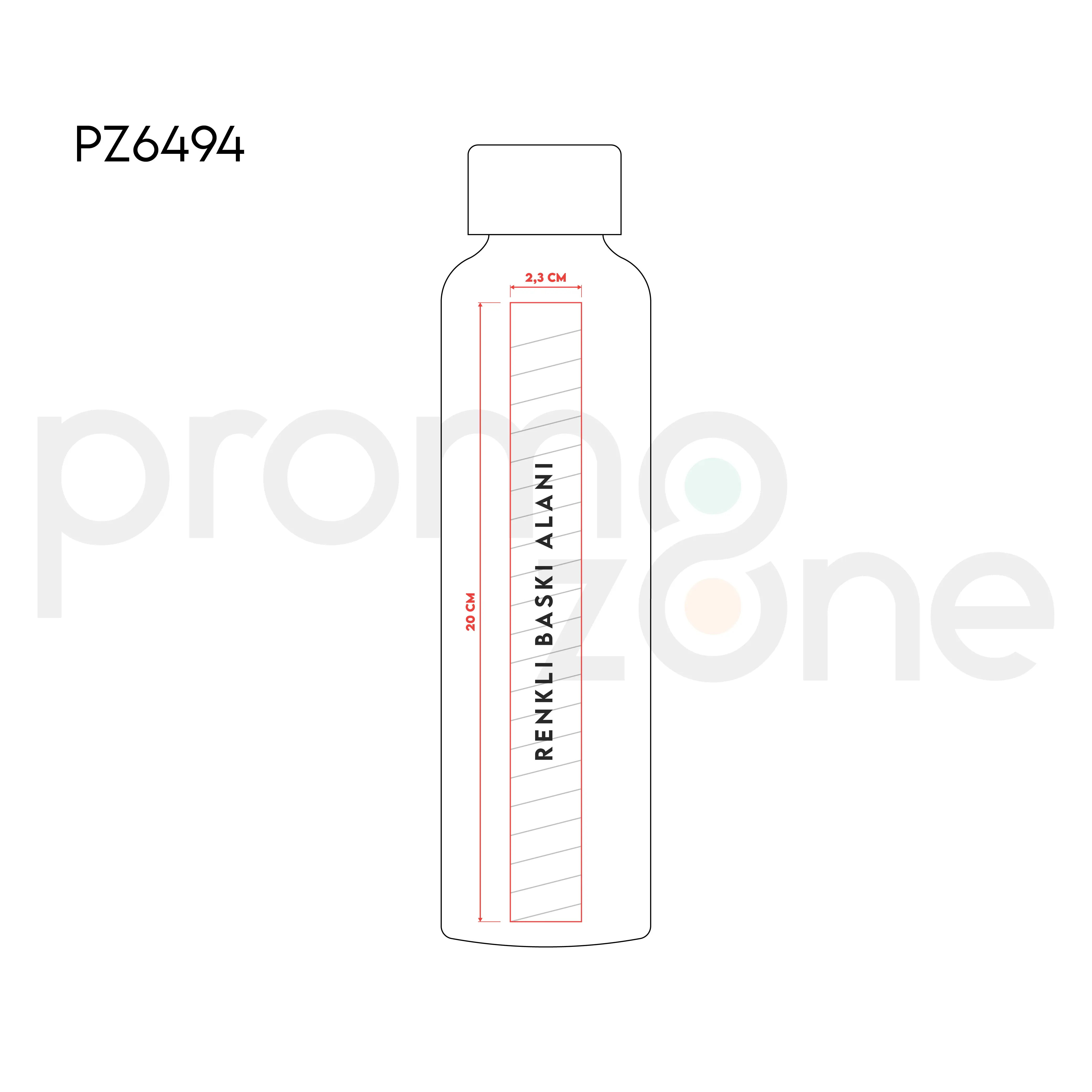750 ml Bambu Kapaklı Borosilikat Cam Matara Promozone