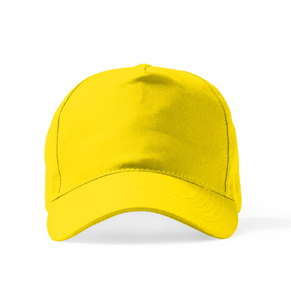 Polyester 5 Panel Ekonomik Promosyon Şapka - Sarı