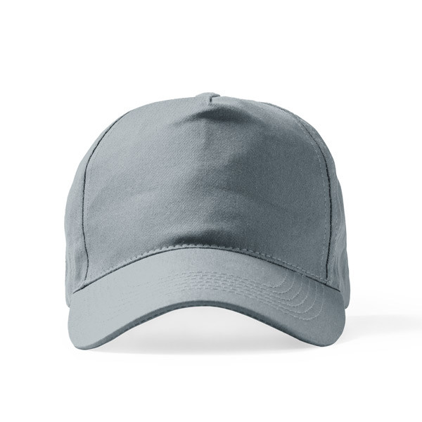 Polyester 5 Panel Ekonomik Promosyon Şapka - Gri