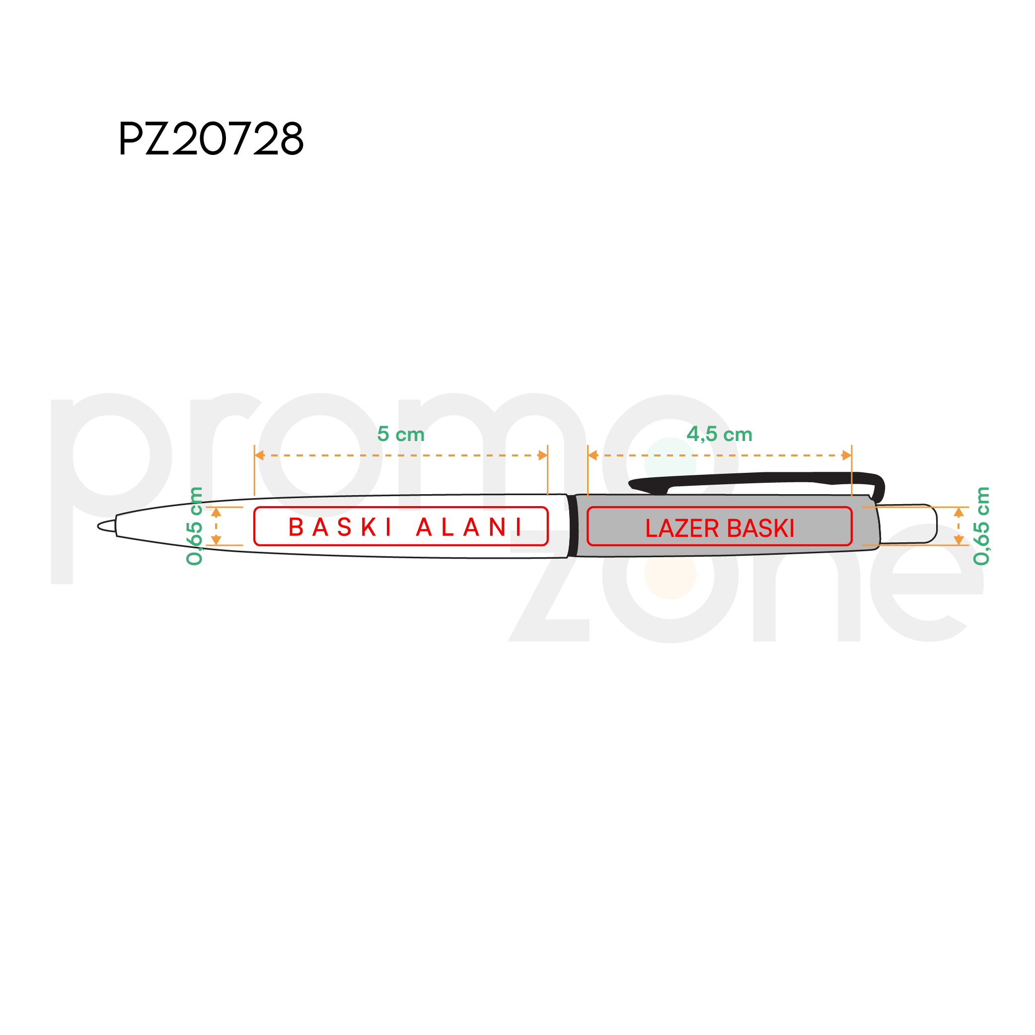 PLASTİK TÜKENMEZ KALEM Promozone