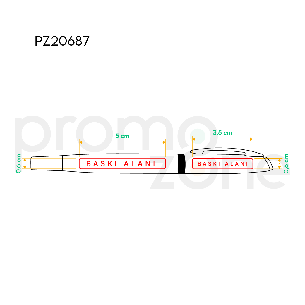 Metal Roller Kalem Promozone