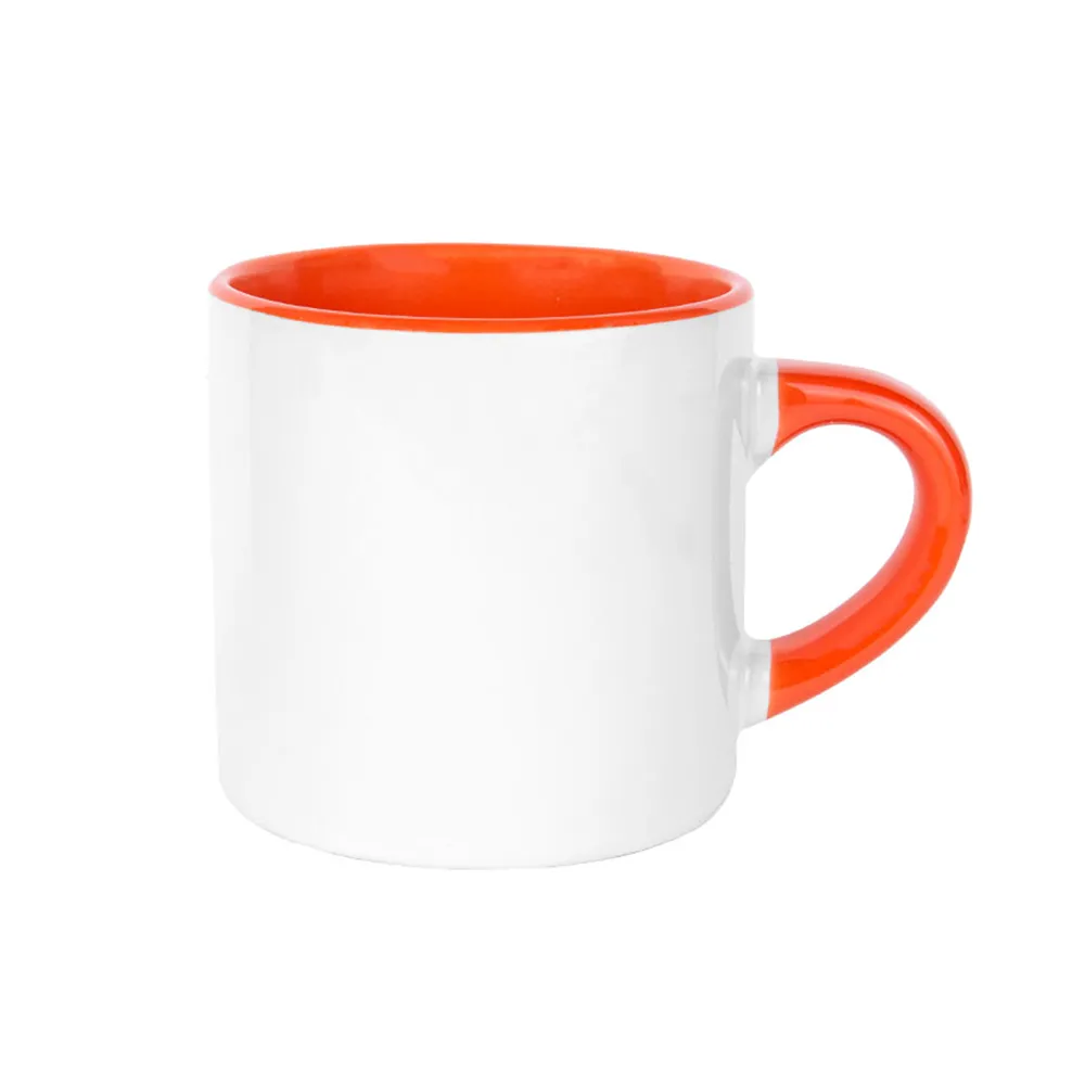 Süblimasyon Porselen Nescafe Kulbu ve İçi Renkli Kupa Bardak Kutulu - Logo Baskılı Promozone