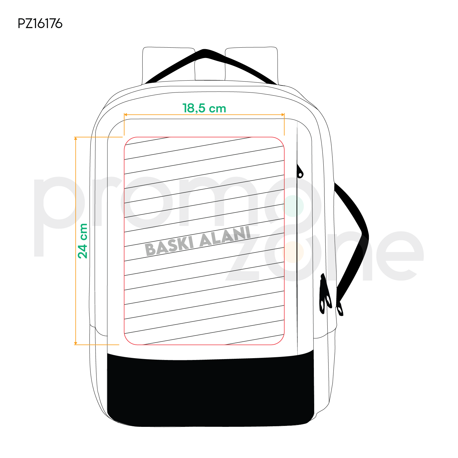 Laptop Bölmeli Fonksiyonel Özel Üretim Promosyon Sırt Çantası - Logo Baskılı Promozone