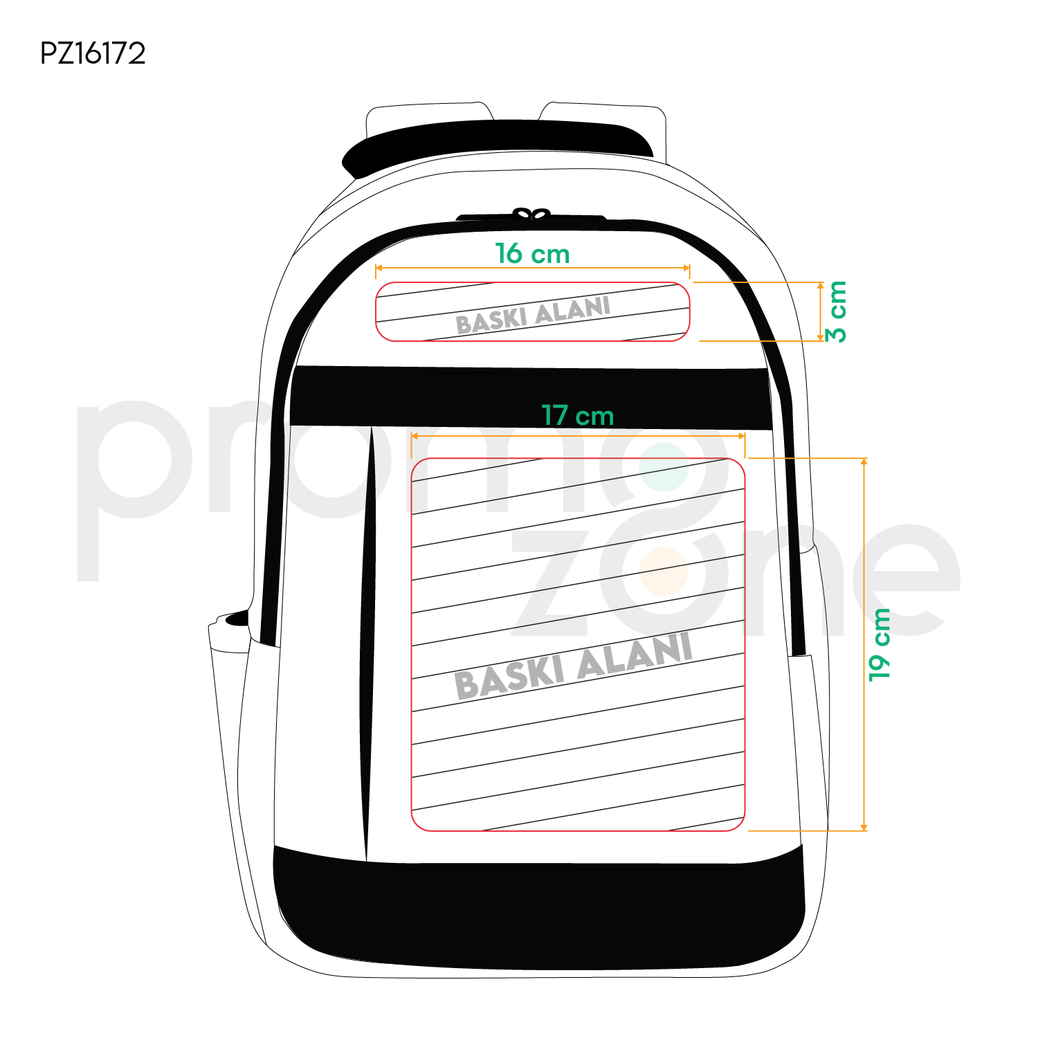 Laptop Bölmeli Özel Üretim Promosyon Sırt Çantası - Logo Baskılı Promozone