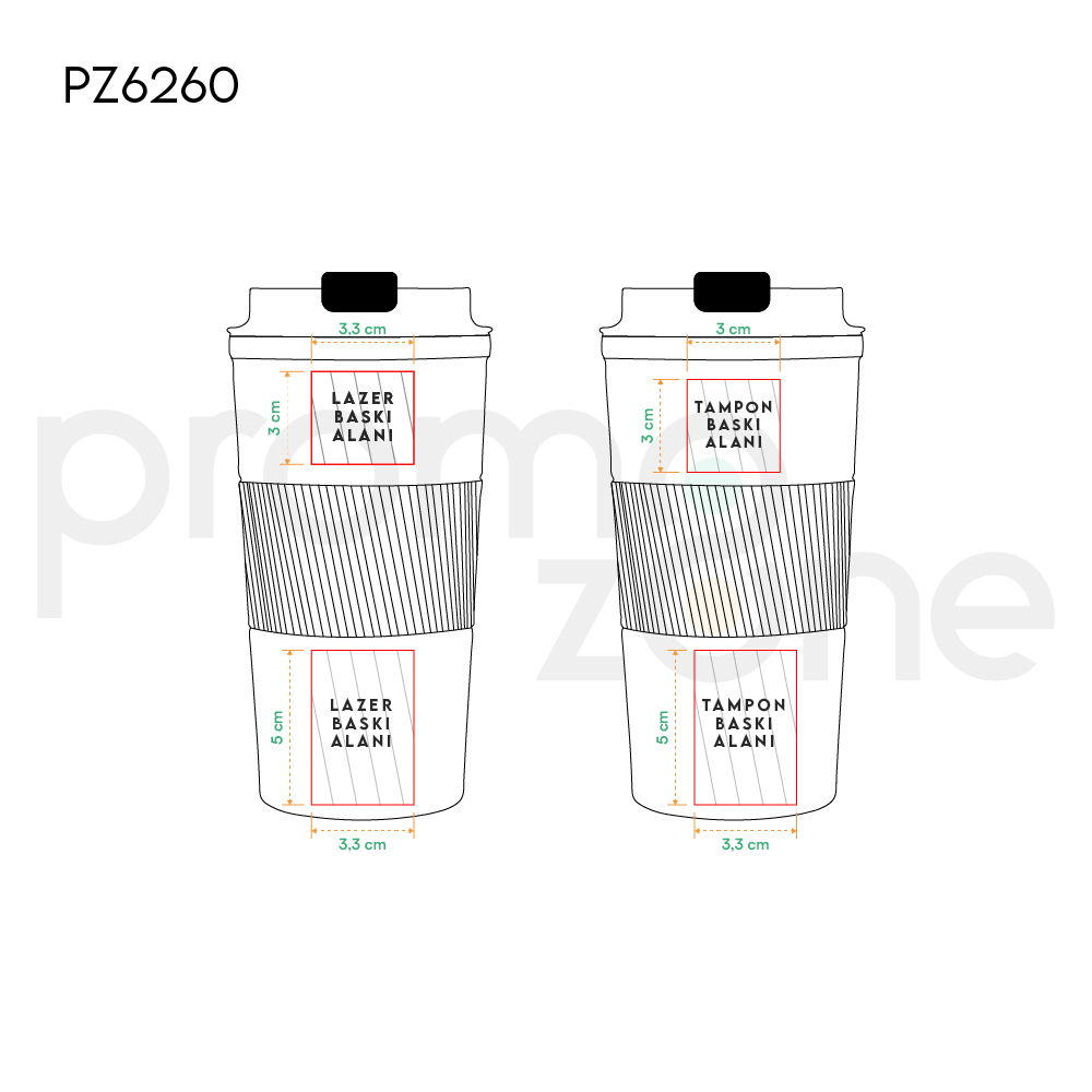 500 ML Termos Bardak Promozone