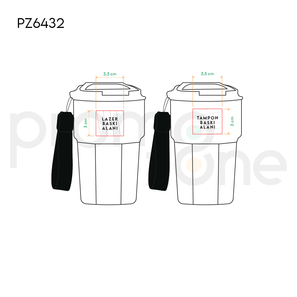 350 ml Termos Bardak Promozone
