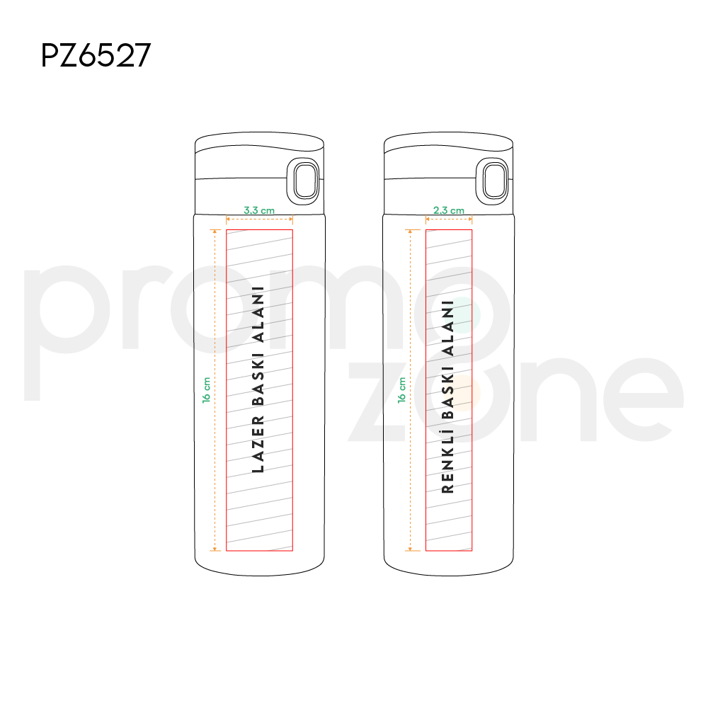 Isı Dereceli Led Göstergeli Termos 450 ML Promozone