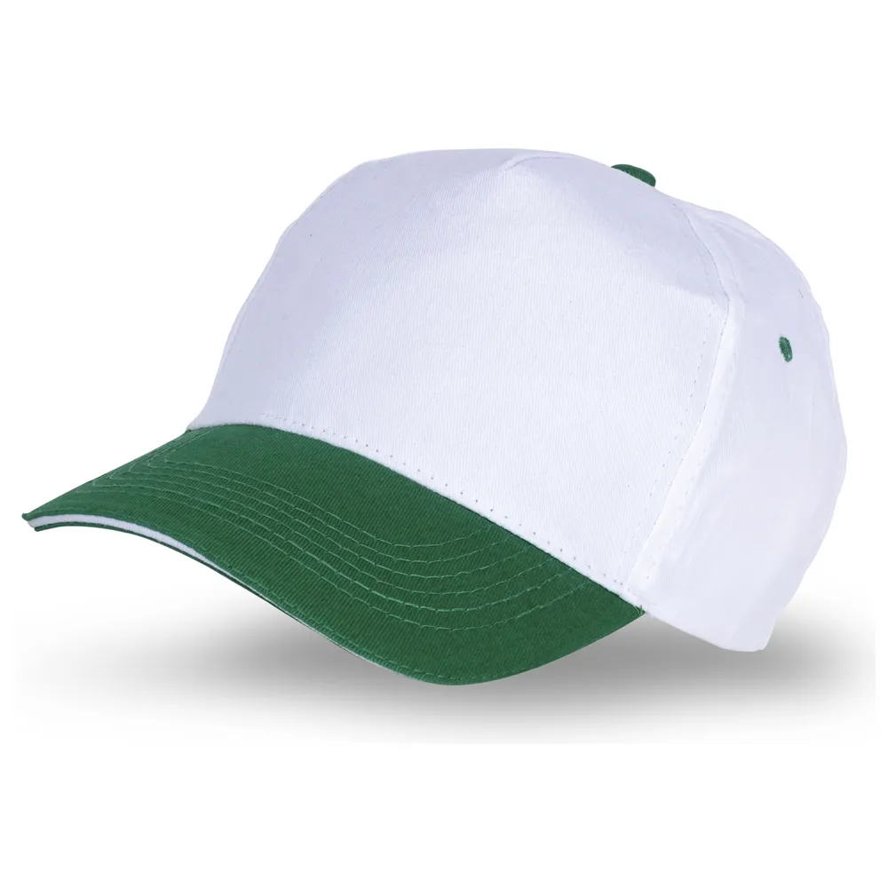 Sandviç Siper %100 Pamuk 21/21 Gabardin Kumaş Promosyon Şapka – 5 Panel Tam Tela Promozone