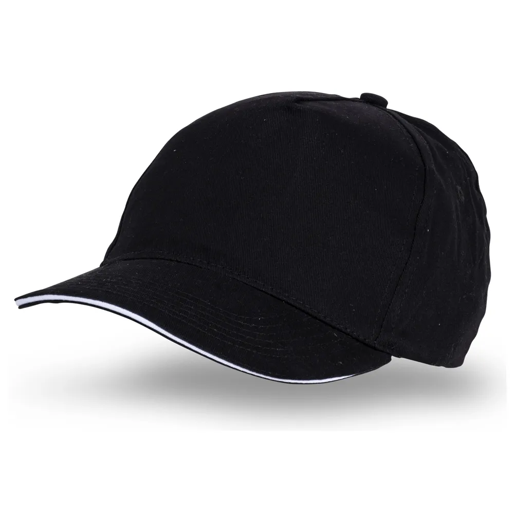 Sandviç Siper %100 Pamuk 21/21 Gabardin Kumaş Promosyon Şapka – 5 Panel Tam Tela Promozone