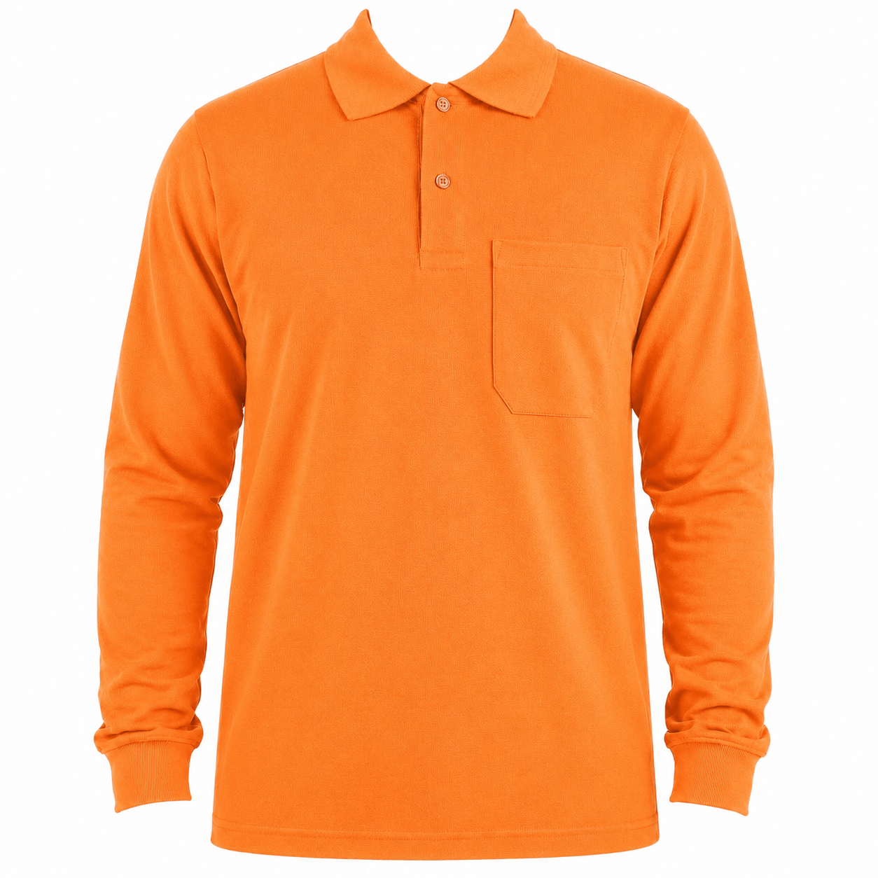 Open End Uzun Kollu Cepli Polo Yaka Promosyon Tişört – %80 Pamuk %20 Polyester Promozone