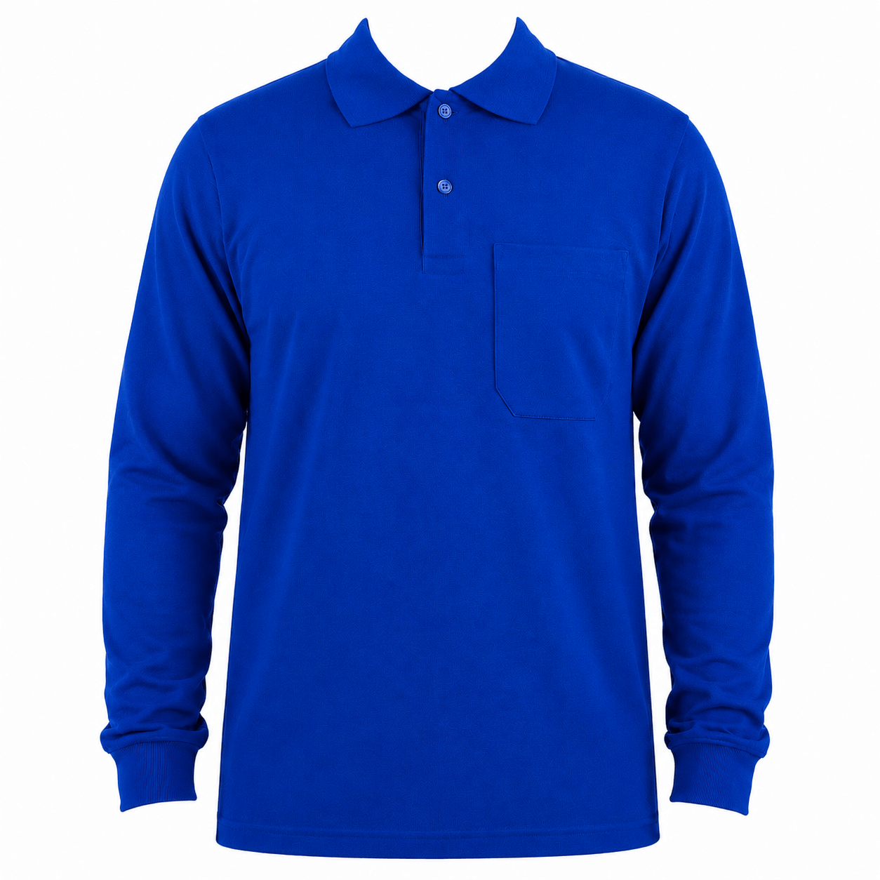 Open End Uzun Kollu Cepli Polo Yaka Promosyon Tişört – %80 Pamuk %20 Polyester Promozone