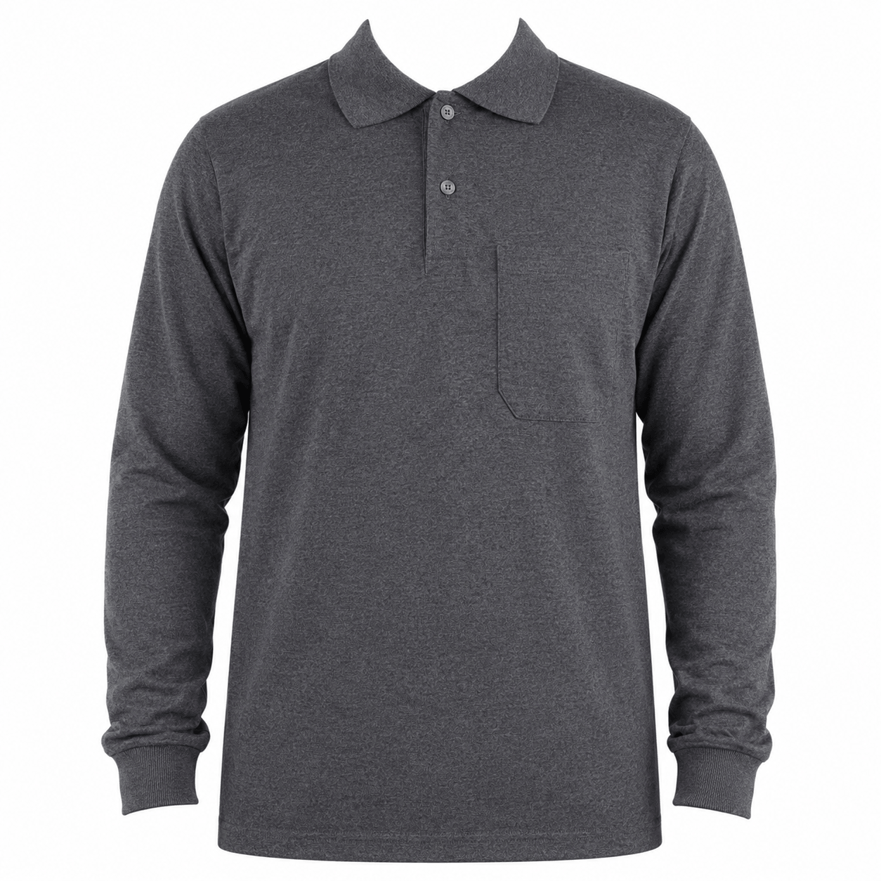 Open End Uzun Kollu Cepli Polo Yaka Promosyon Tişört – %80 Pamuk %20 Polyester Promozone