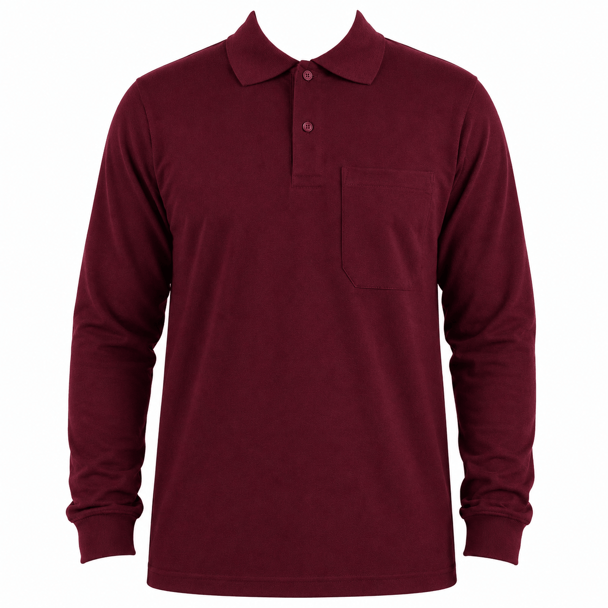 Open End Uzun Kollu Cepli Polo Yaka Promosyon Tişört – %80 Pamuk %20 Polyester Promozone