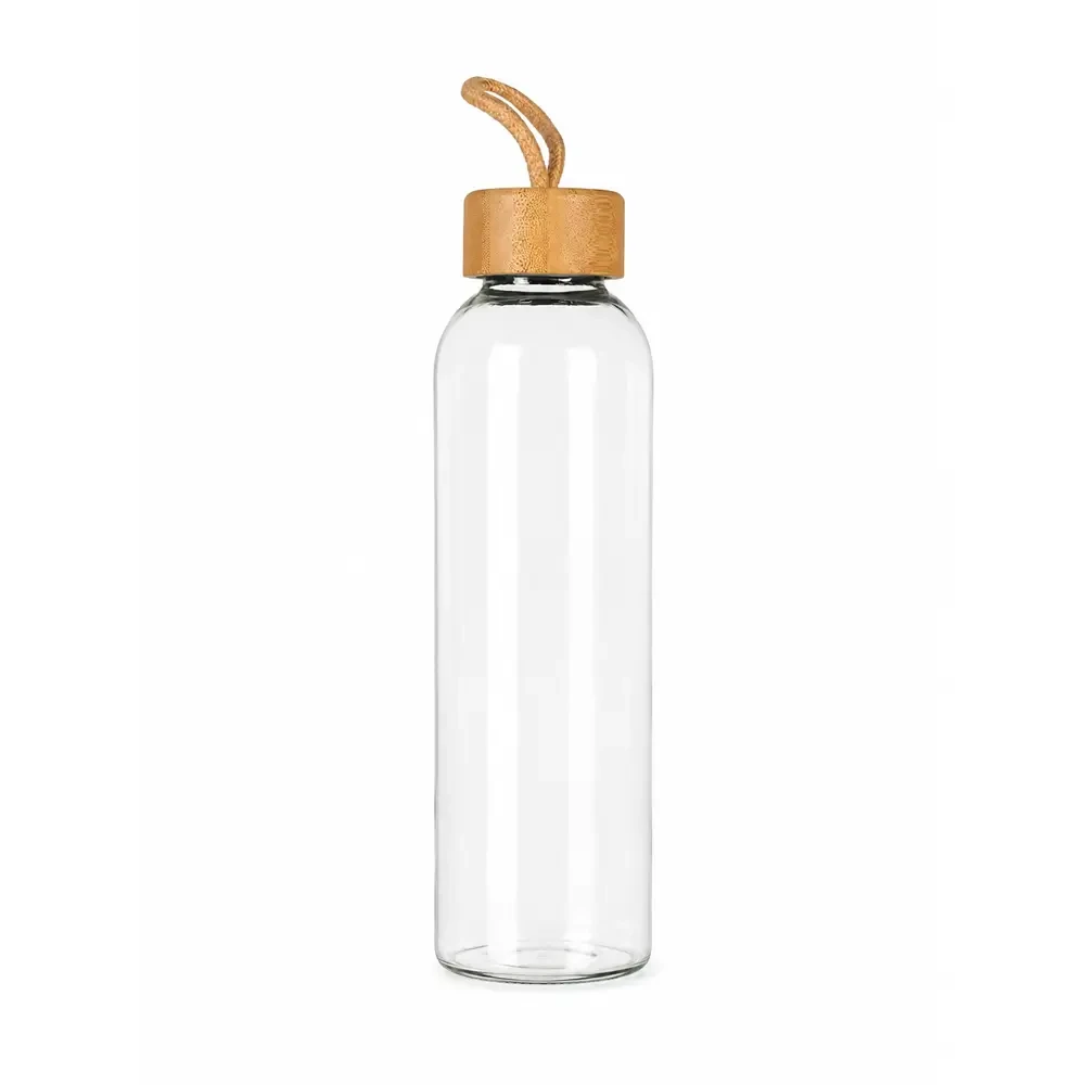 500 ml Bambu Kapaklı Kılıfsız Su Şişesi