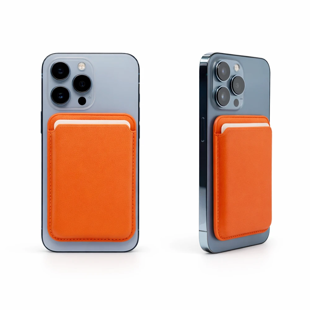 Magsafe Deri Telefon Arkası Kartlık Telefon Arka Cüzdan Telefon Arkası Kart Yuvası