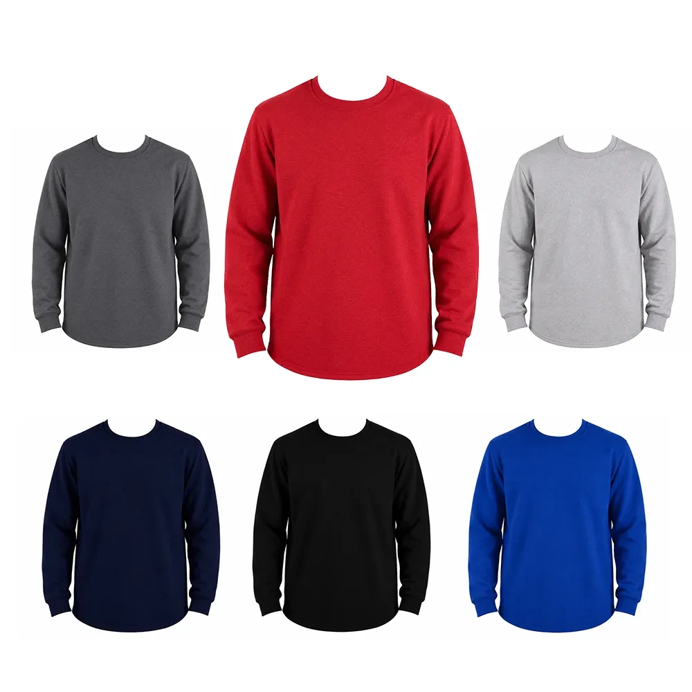 30/1 Süprem 160-170 GSM Uzun Kollu Bisiklet Yaka Promosyon Tişört – %80 Pamuk %20 Polyester