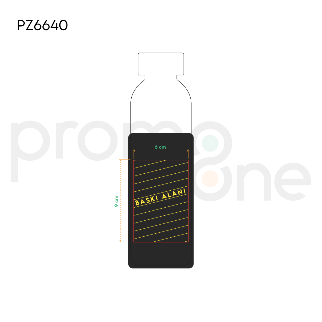 500ml Bambu Kapaklı ve Renkli Kılıflı Cam Su Şişesi Promozone