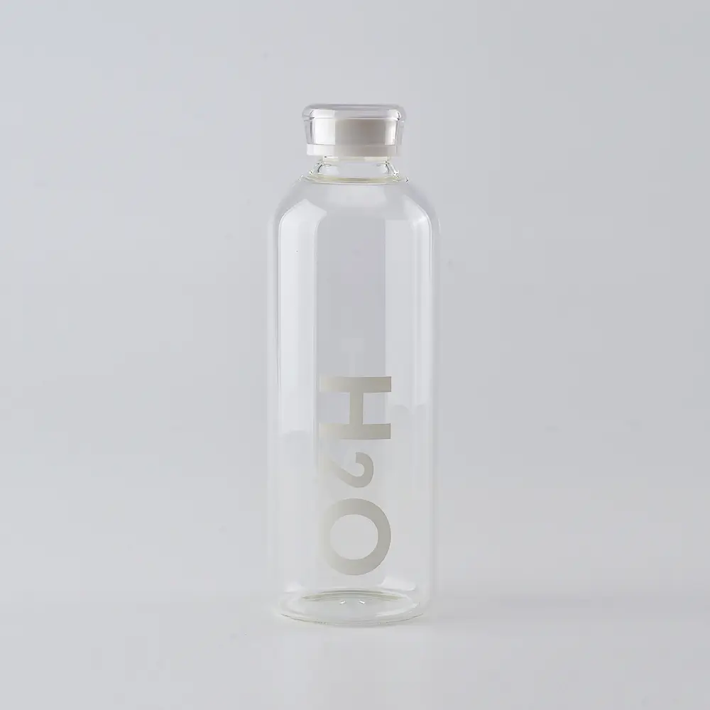 H2O Borosilikat Cam Su Şişesi - 1000 ml Promozone