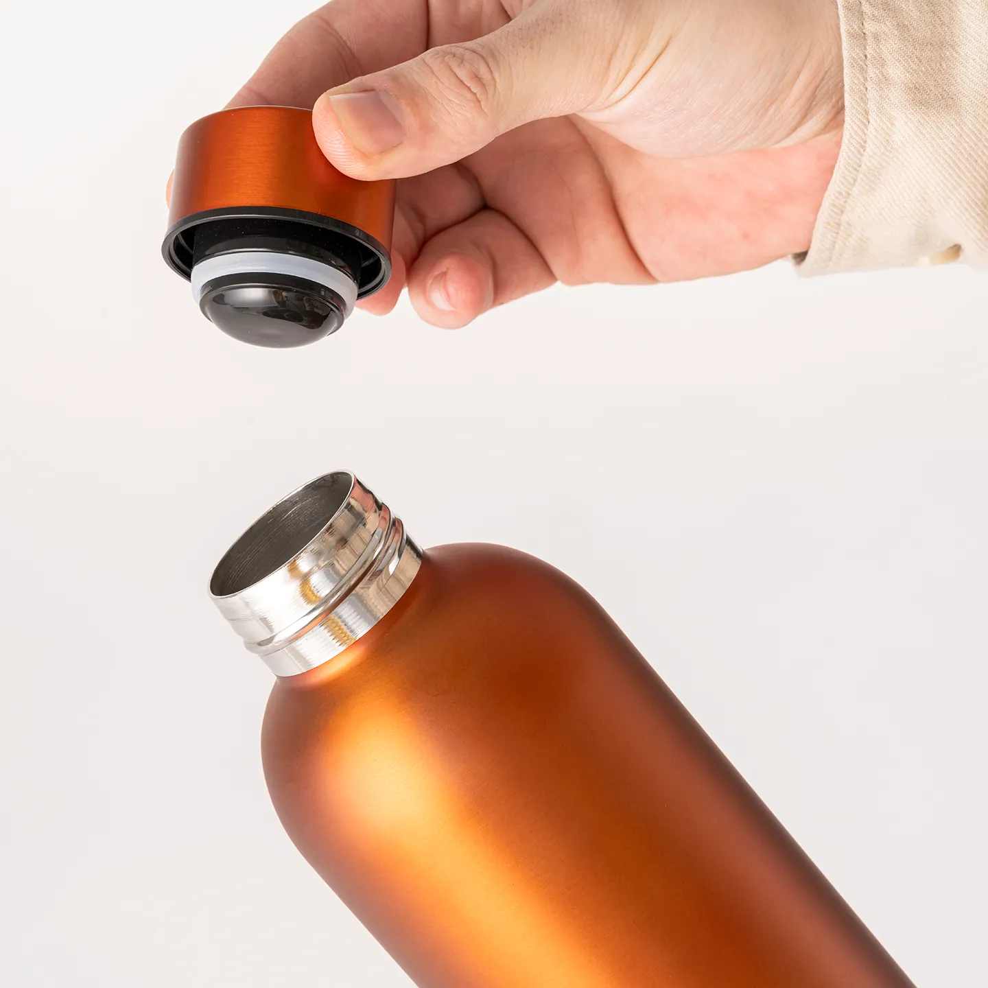 500 ml Geri Dönüştürülmüş Paslanmaz Çelik Termos Şişe - Çift Duvarlı Promozone