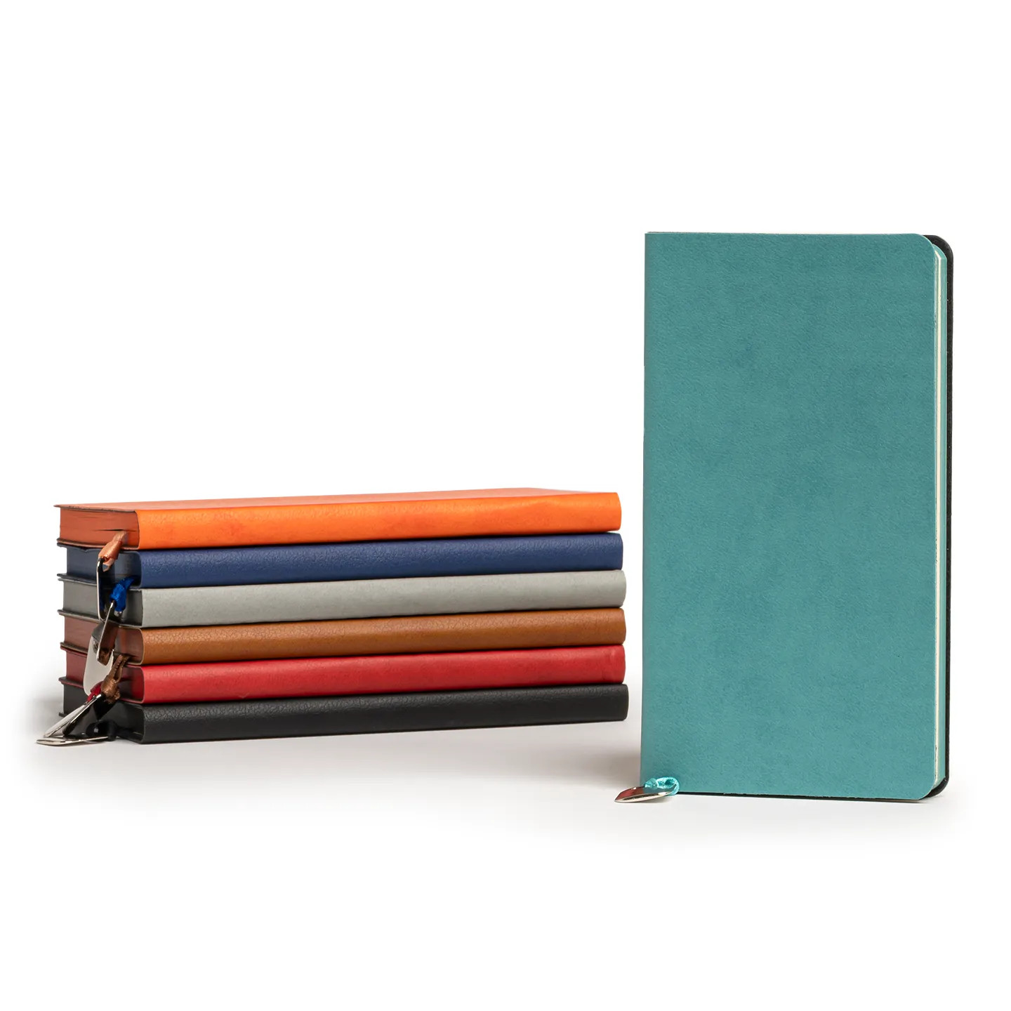 10 x 17 cm Termo PU Yumuşak Kapaklı Tarihsiz Defter, 196 Sayfa, 80 gr Ivory Krem Çizgili İç Kağıt, Renkli Kenarlı, Metal Tokalı, Karton Kılıflı Promozone