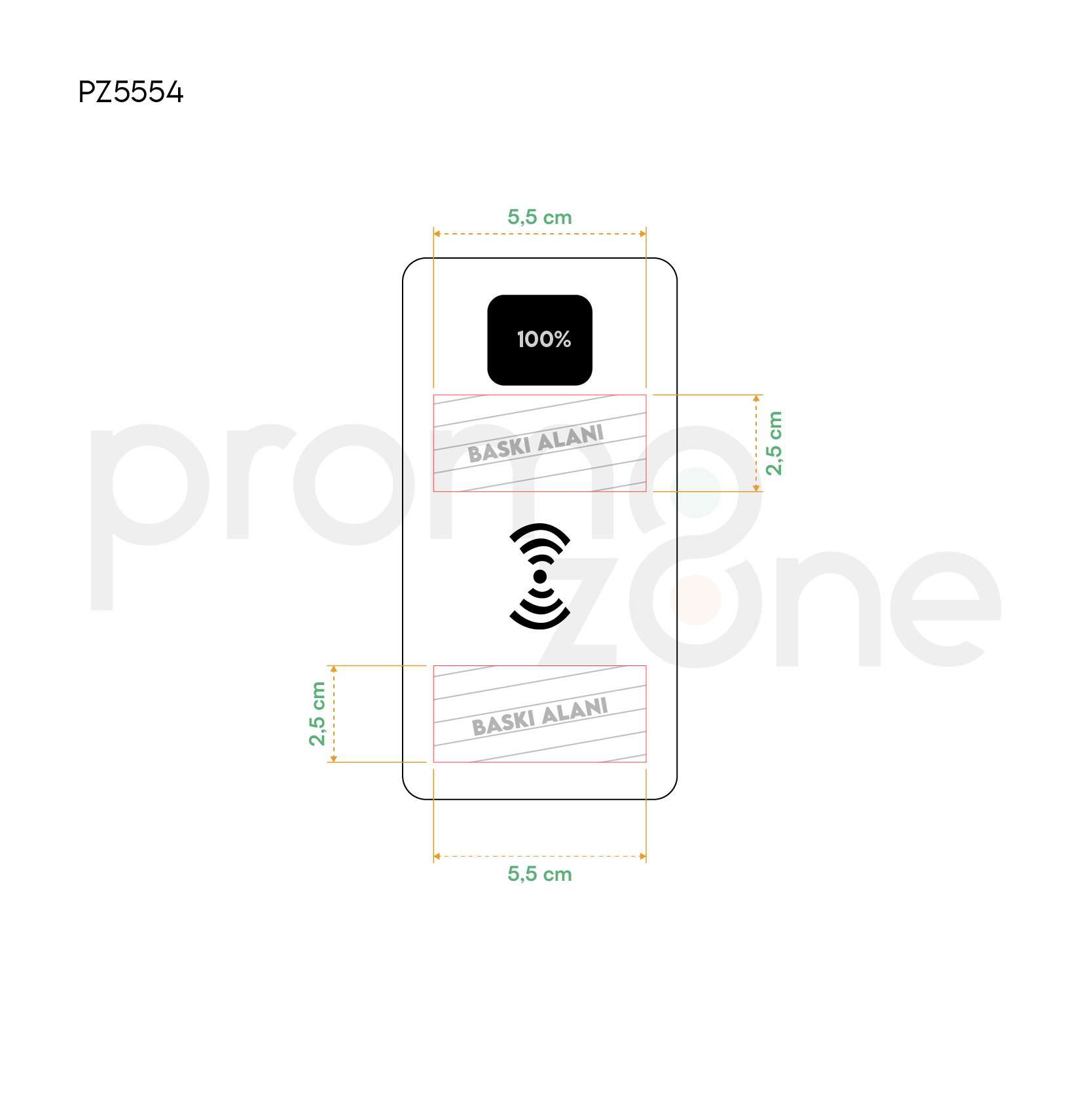 10.000 mAh Wireless Powerbank Promozone