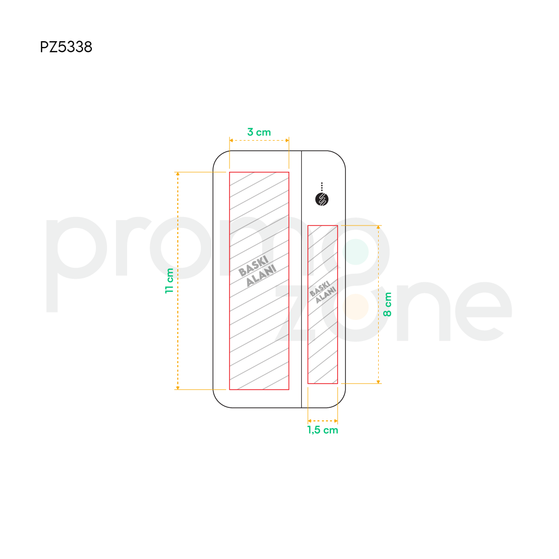 S-link IP-G10N 10000mAh Micro+Type C Girişli Powerbank Beyaz Taşınabilir Pil Şarj Cihazı Promozone