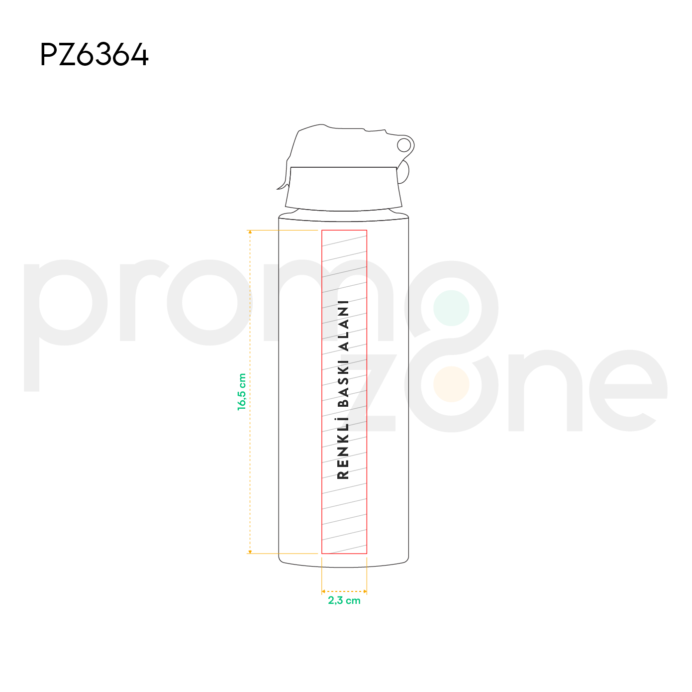 500 ML Detoks Filtreli Plastik Su Şişesi Promozone