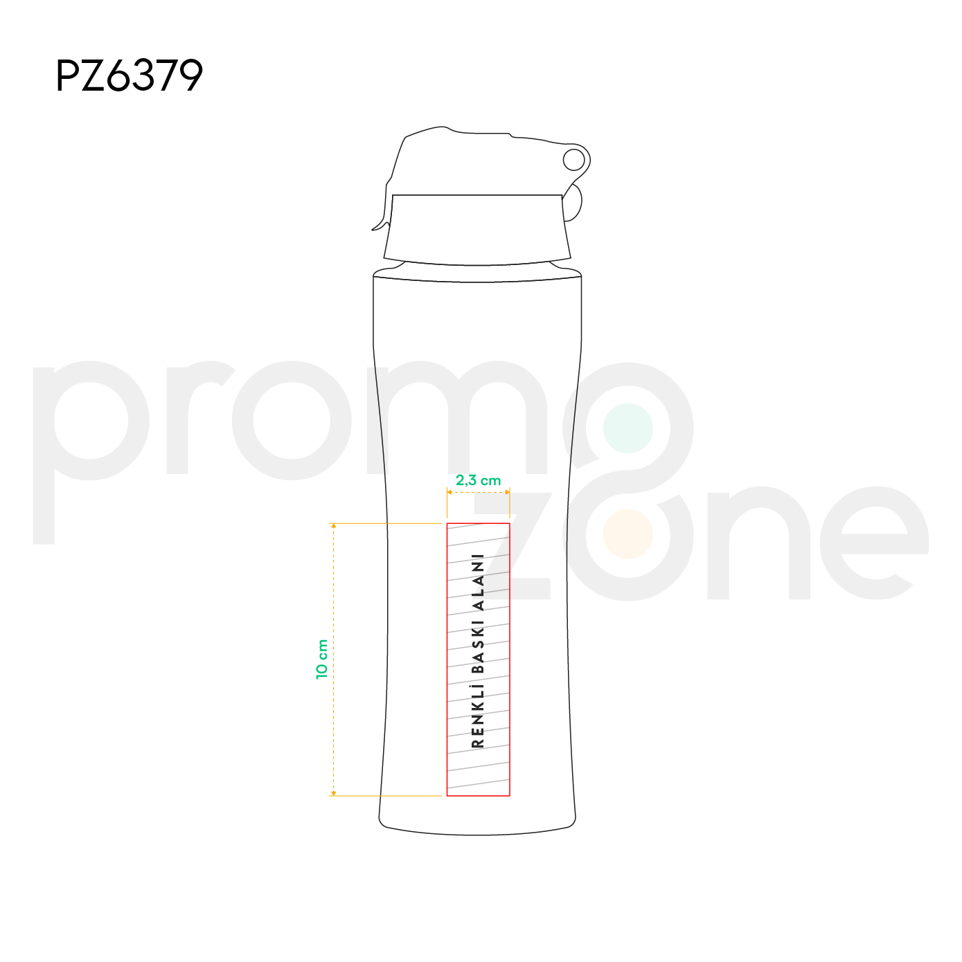 800 ML Detoks Filtreli Plastik Su Şişesi Promozone