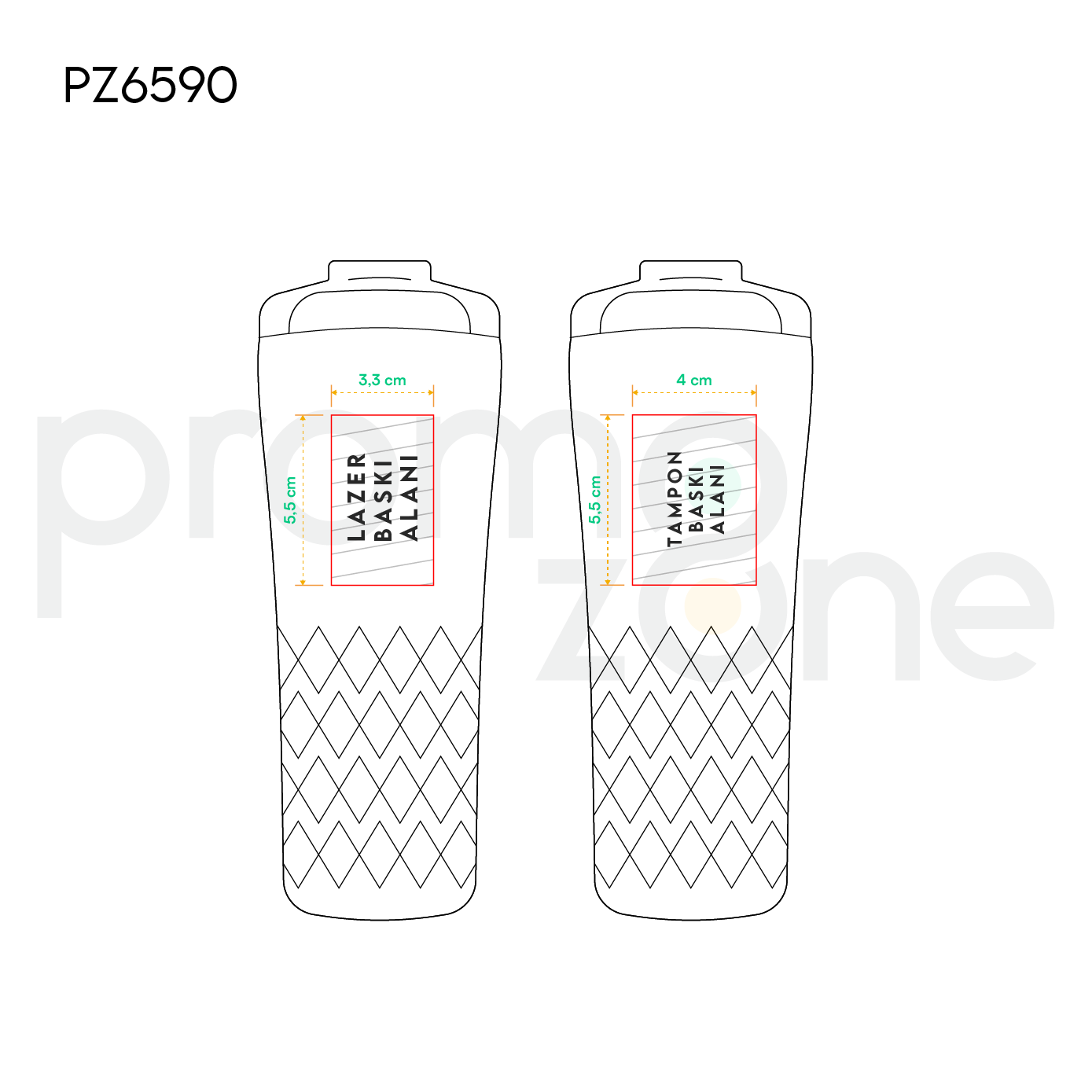 450 ML Termos Bardak Promozone