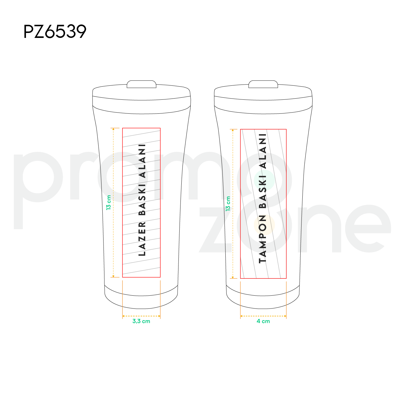 500 ml Paslanmaz Çelik Termos Promozone