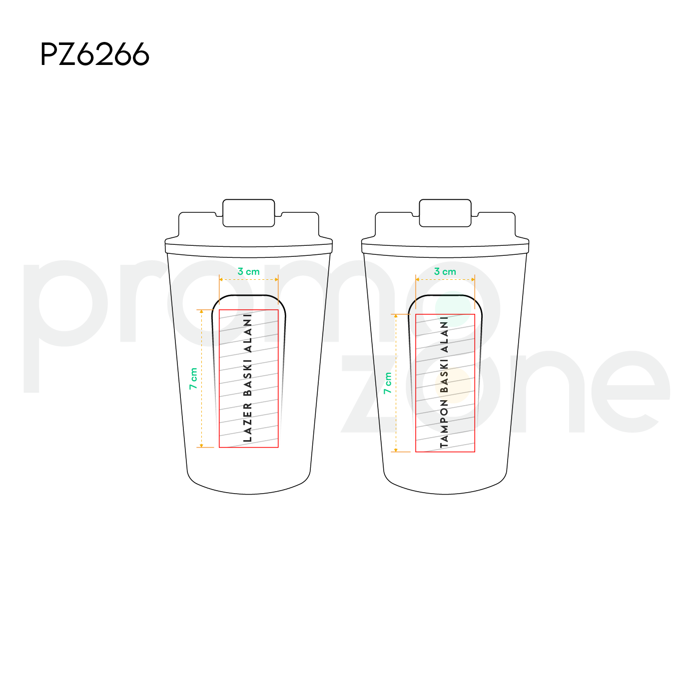 380 ML Termos Bardak Promozone