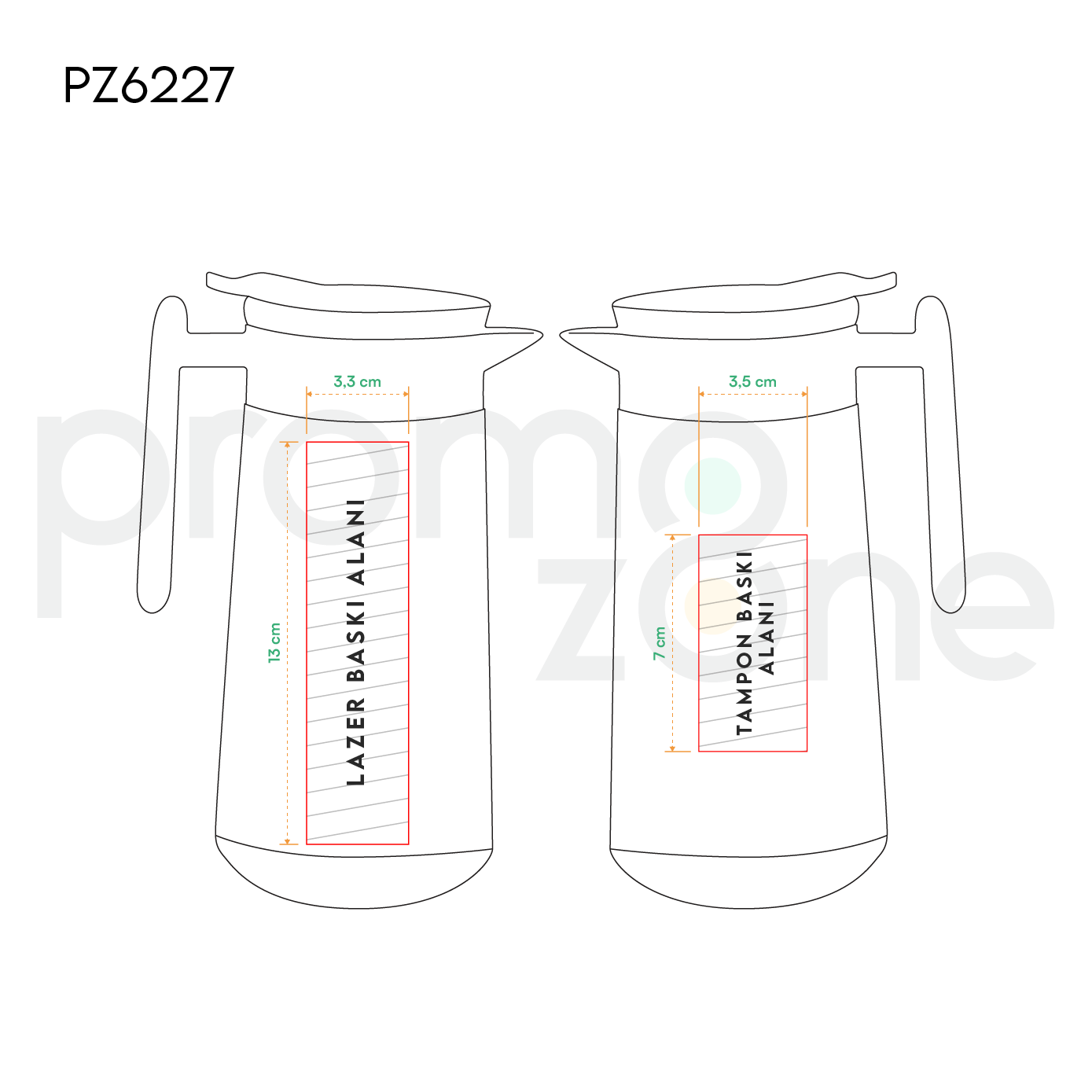 850 ml Termos Promozone