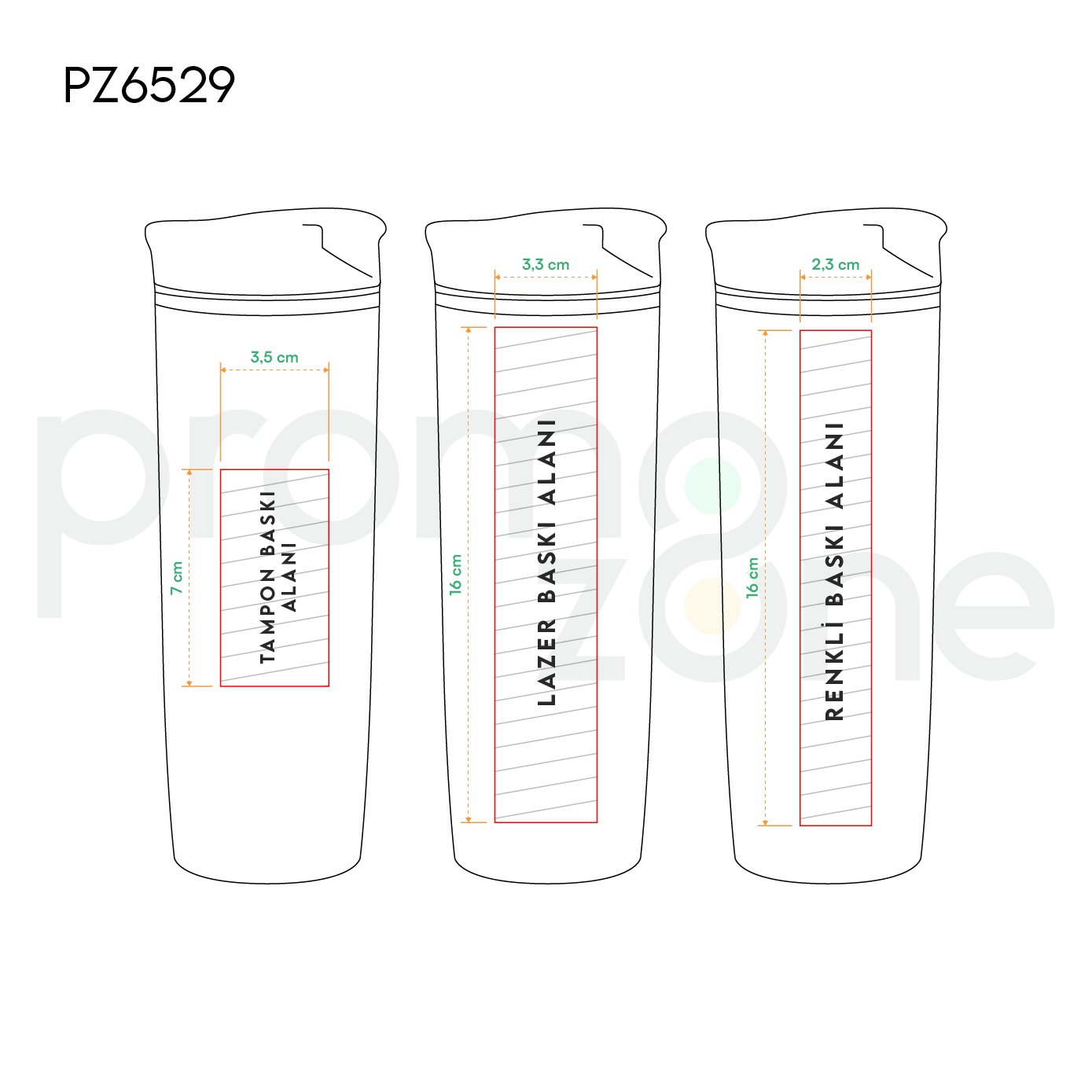 Devrilmez Termos ( 500 ml ) Promozone