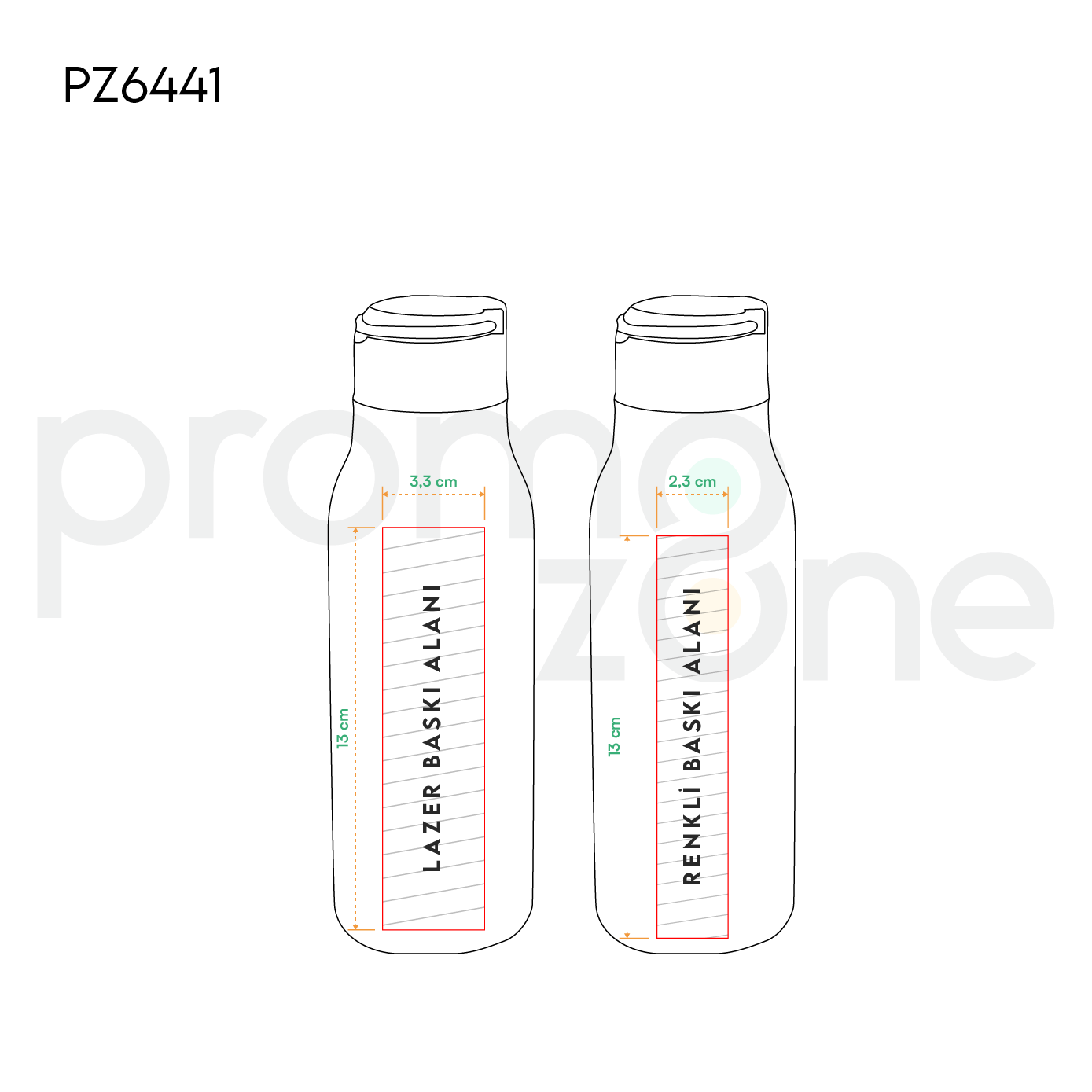 500 ml Paslanmaz Çelik Matara Promozone