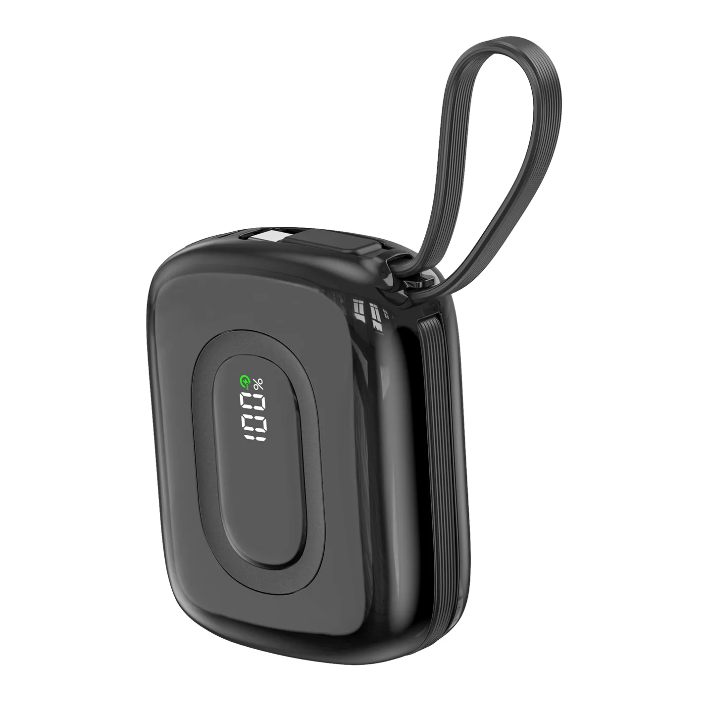 S-link P20M 10000mAh PD20W Type-C Kablolu LCD Taşınabilir Pil Şarj Cihazı Powerbank Promozone